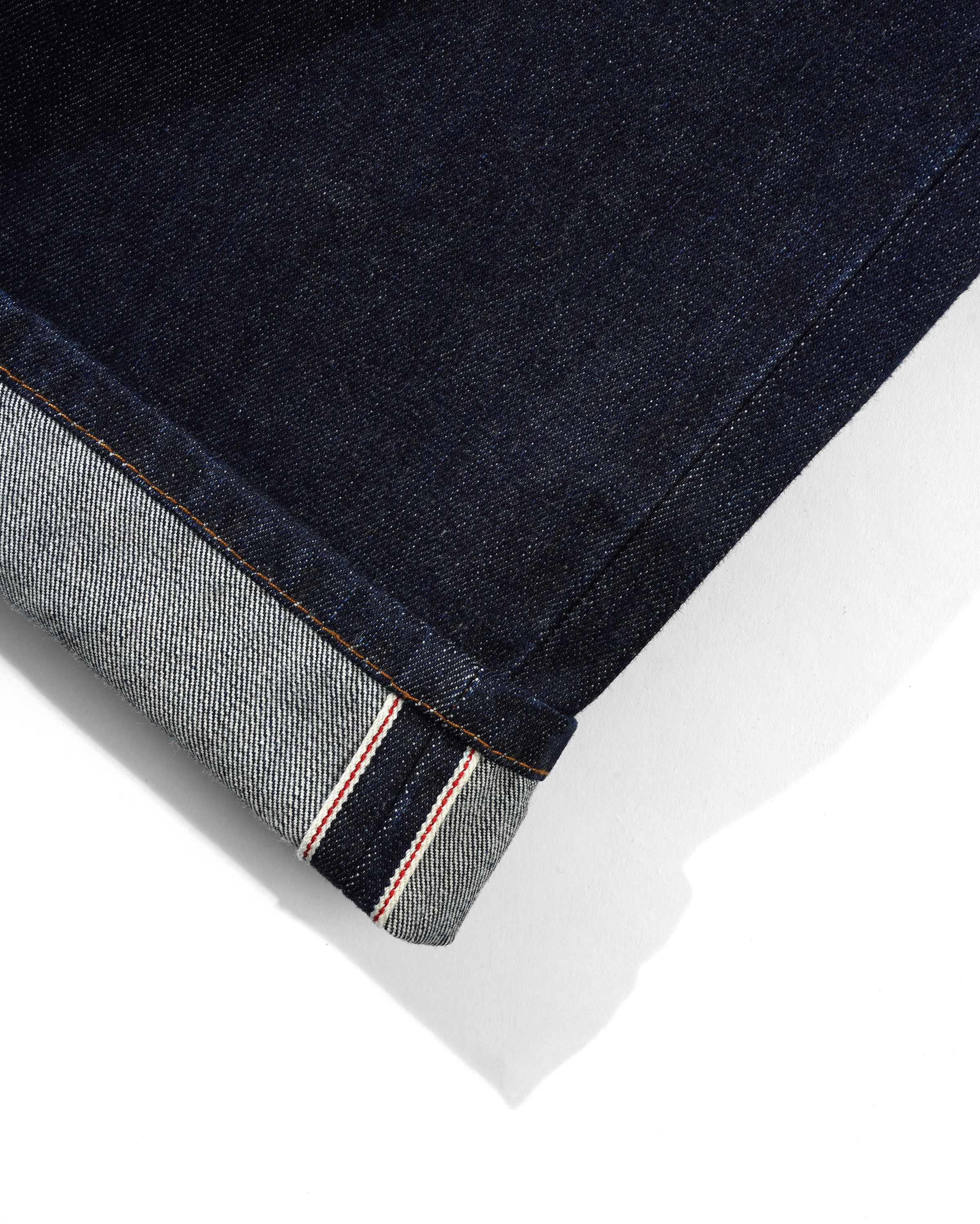 Bull Selvedge Denim Jeans, Raw Indigo - Image 7