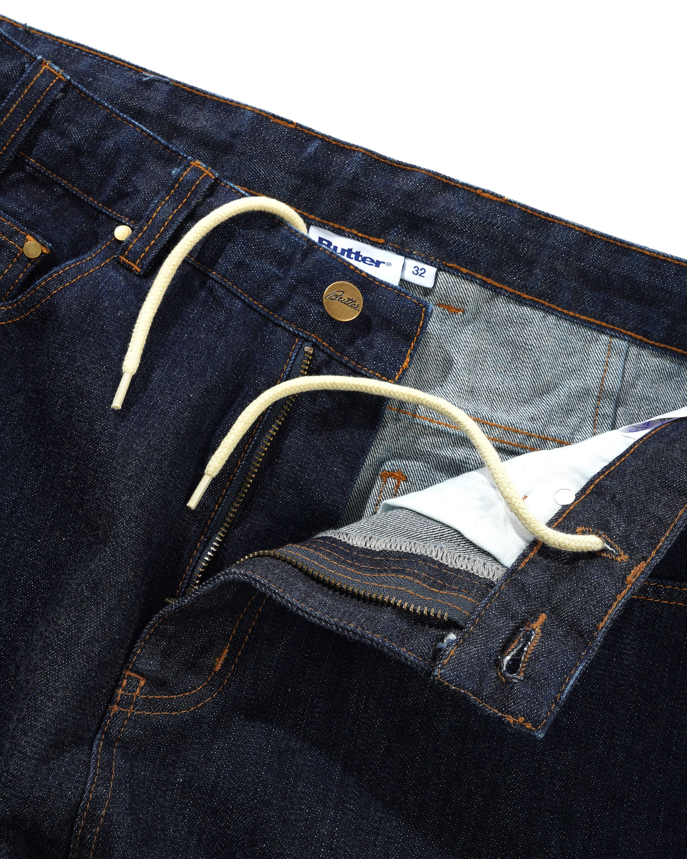 Bull Selvedge Denim Jeans, Raw Indigo - Image 8