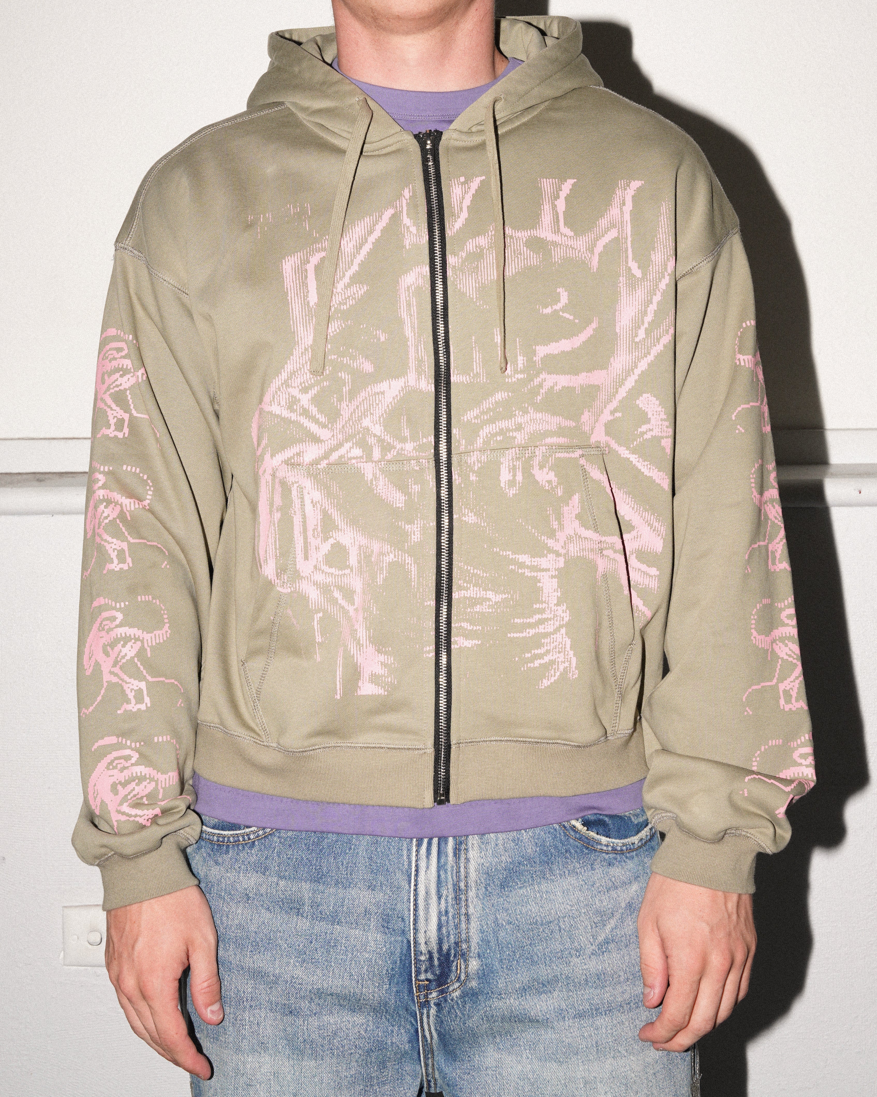 Burster Zip-Thru Hood, Green - Image 3