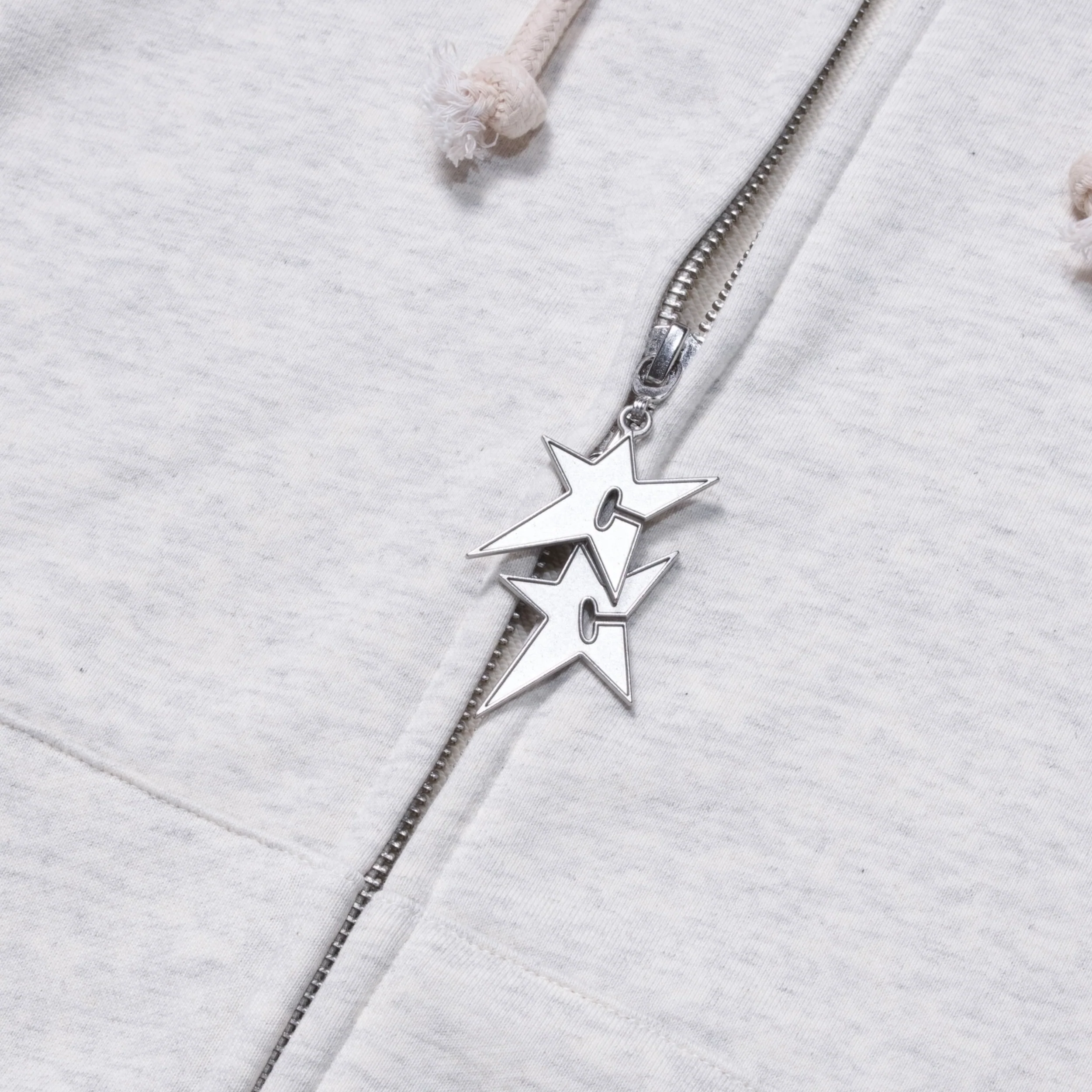C Star Double Zip-Thru Pullover Hood, Oxford - Image 3