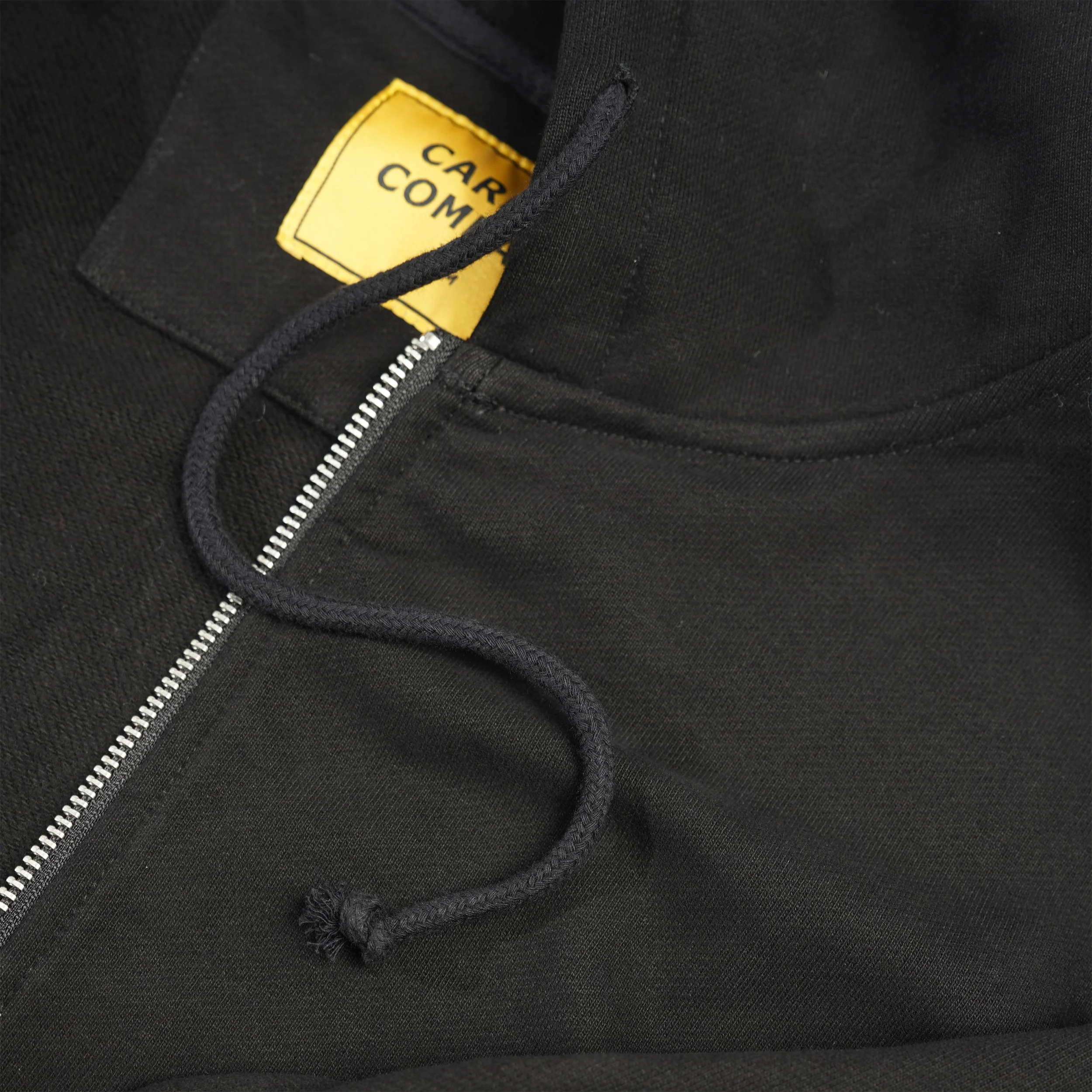 C-Star Embossed Zip-Thru Pullover Hood, Black - Image 2