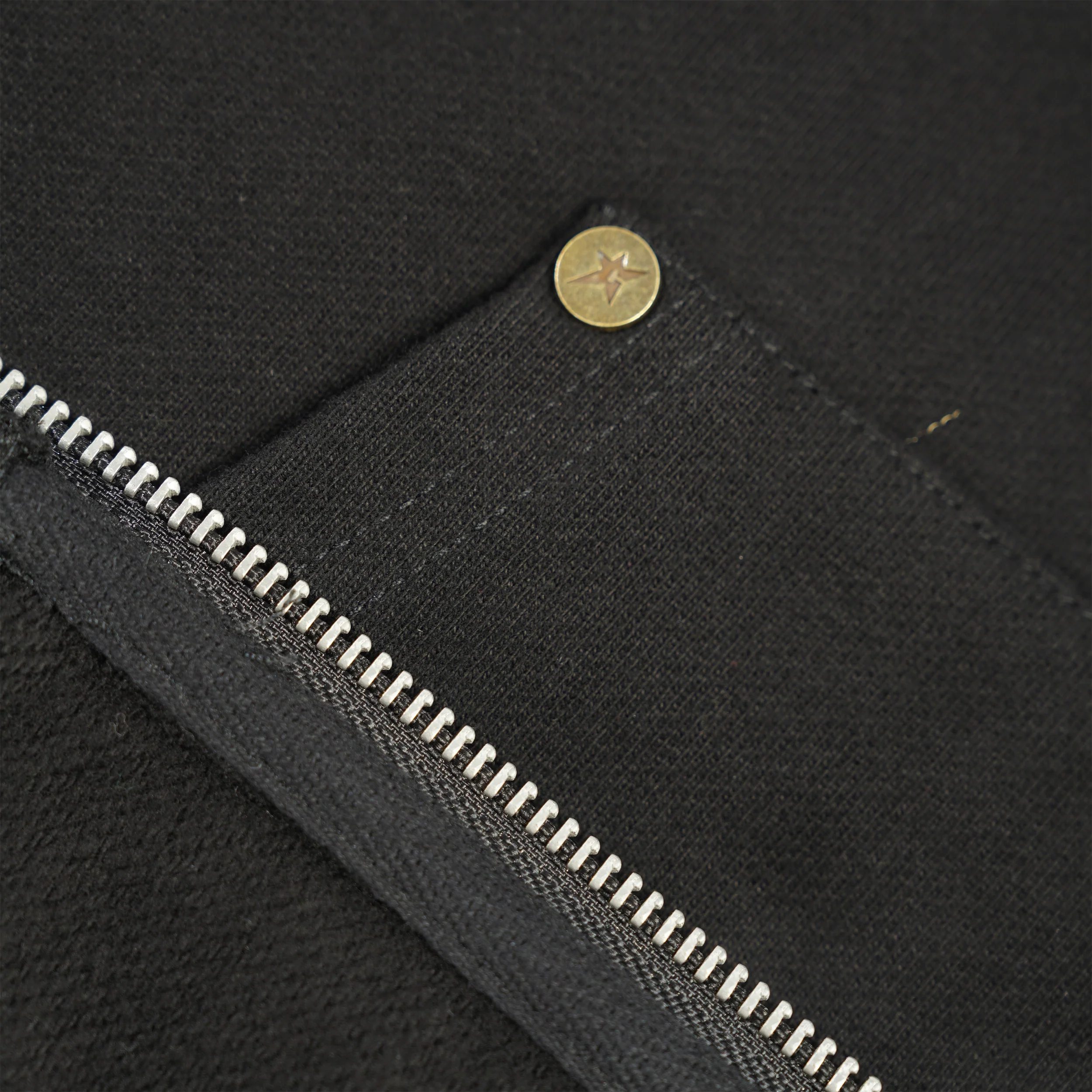 C-Star Embossed Zip-Thru Pullover Hood, Black - Image 4