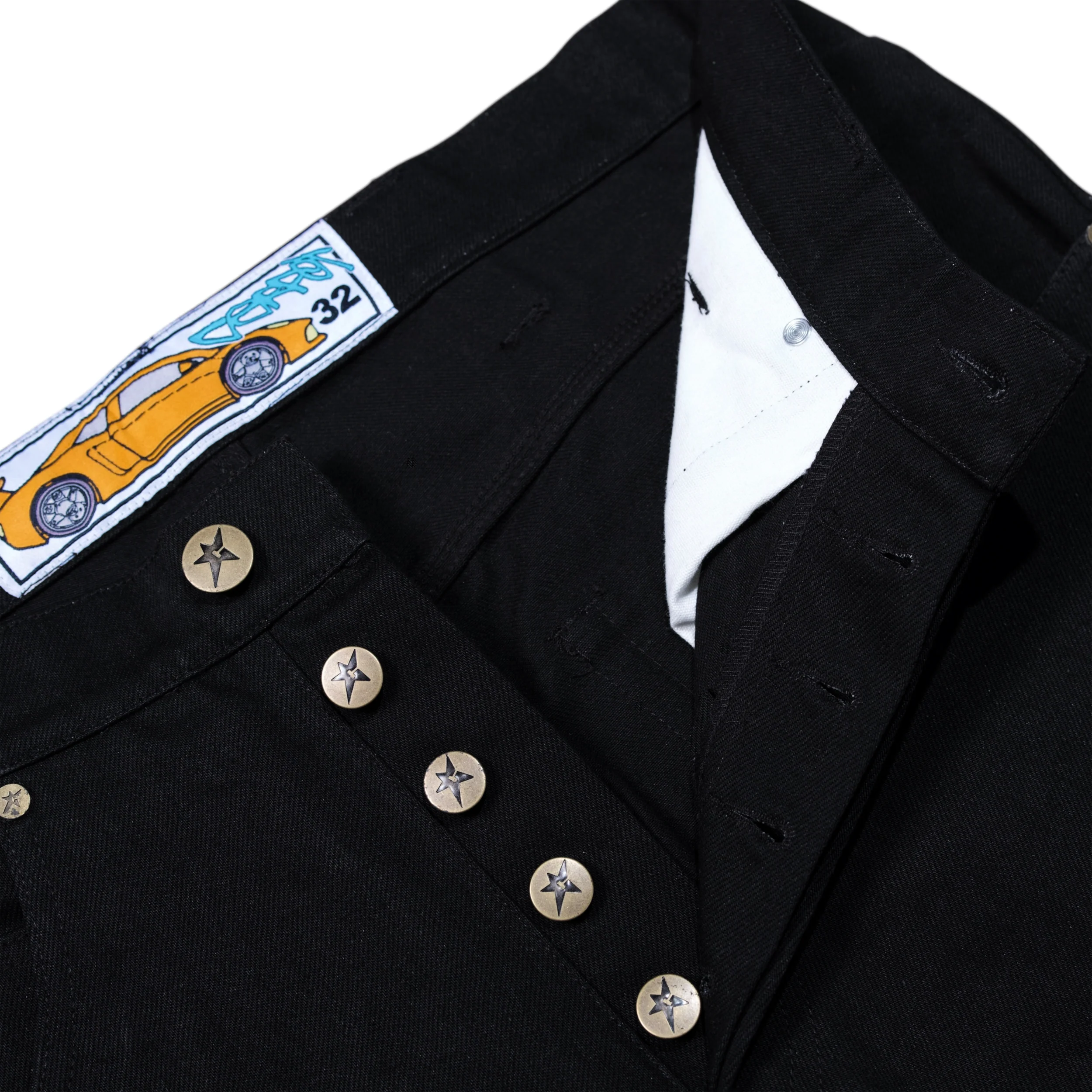 C-Star Flag Denim Jeans, Black - Image 4