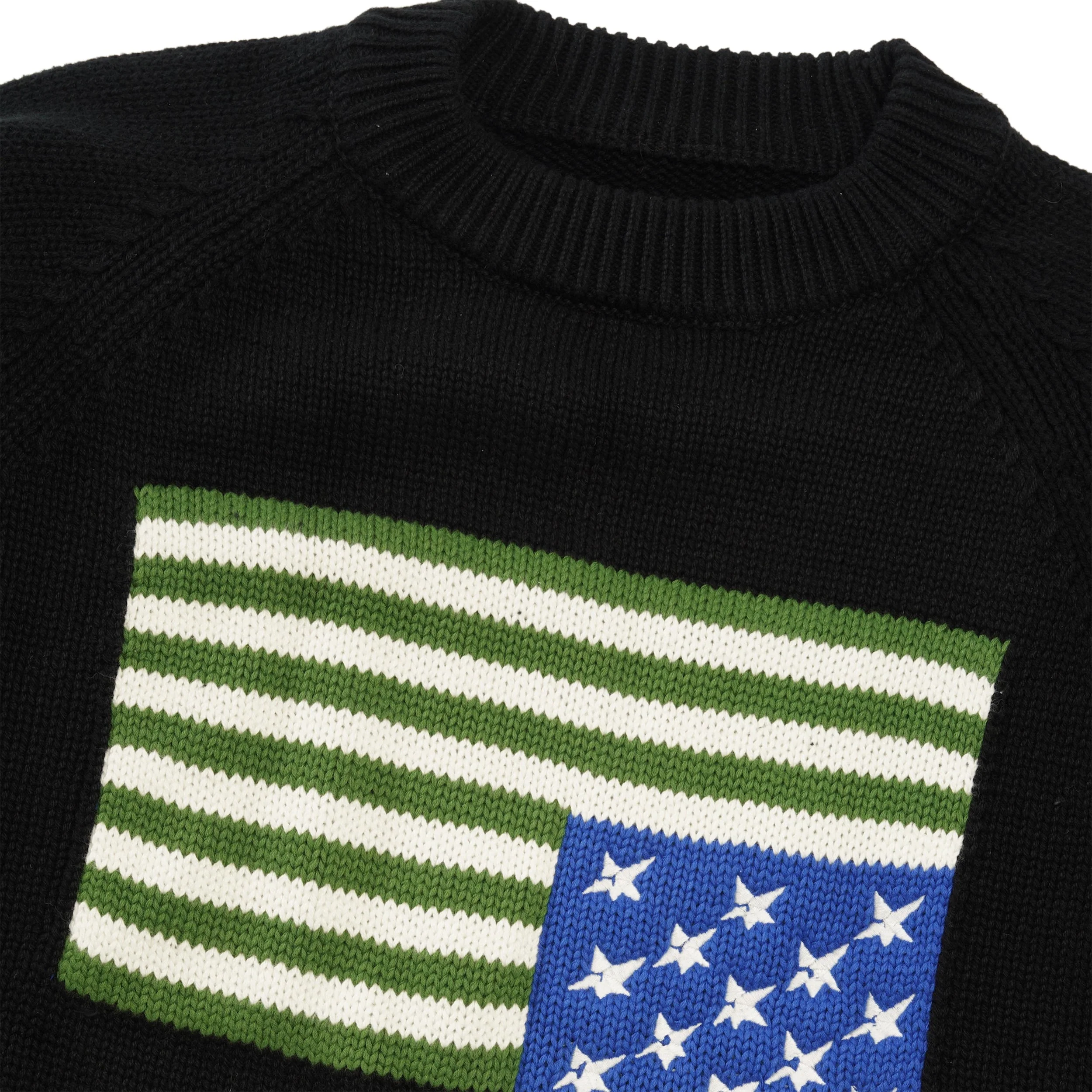 C-Star Flag Woven Sweater, Black - Image 2