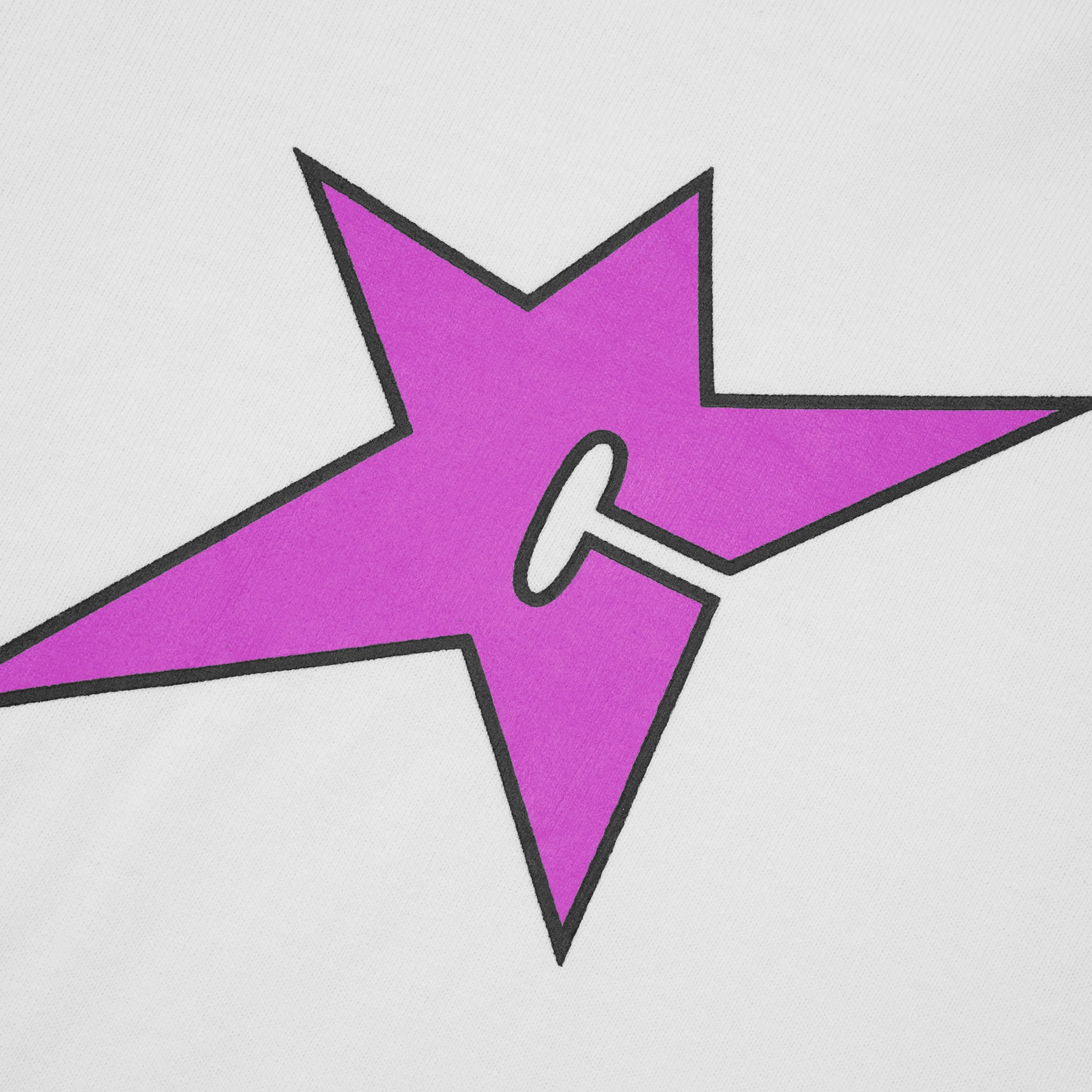 C-Star Logo Tee, White - Image 2
