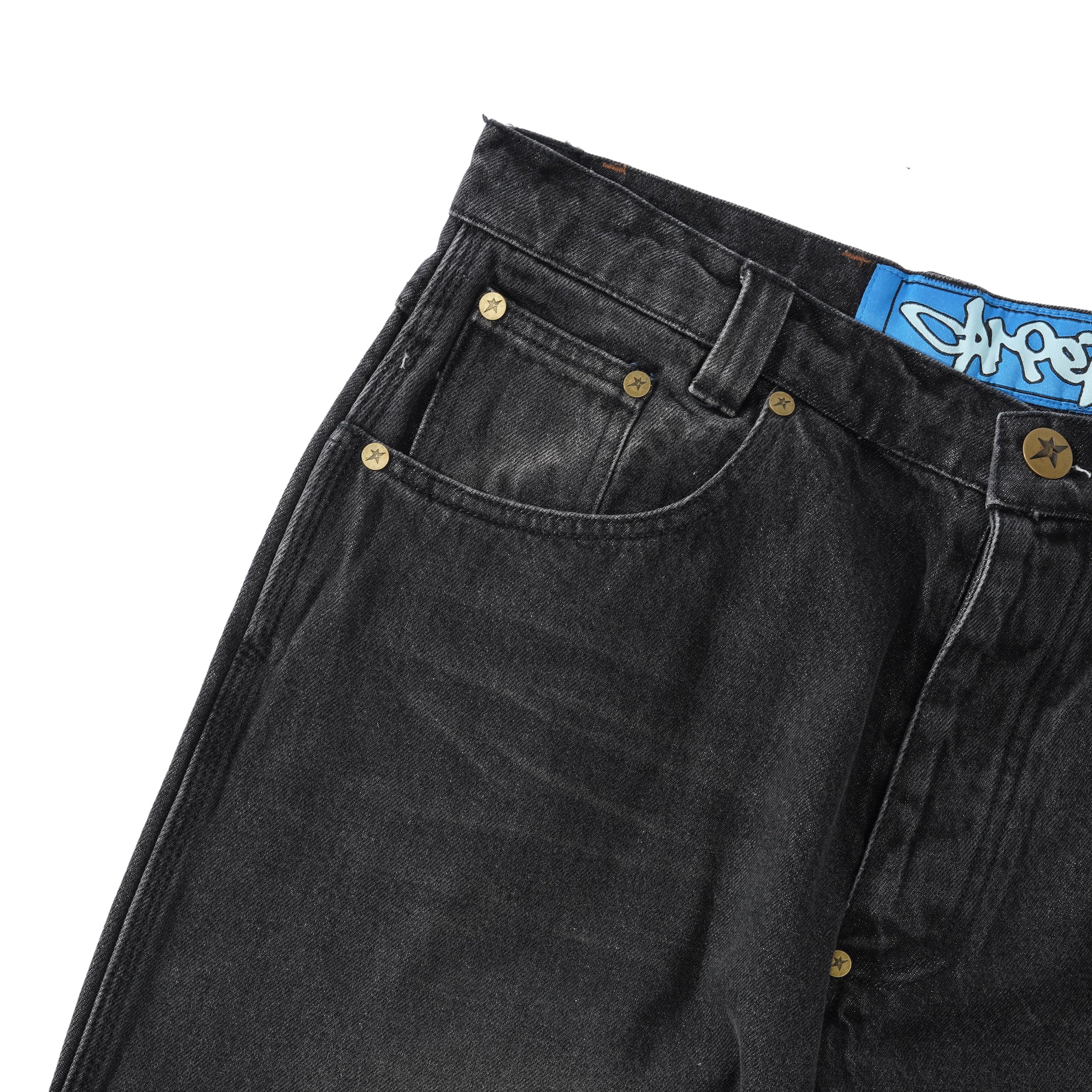 C-Star Stitch Denim Jeans, Black - Image 3