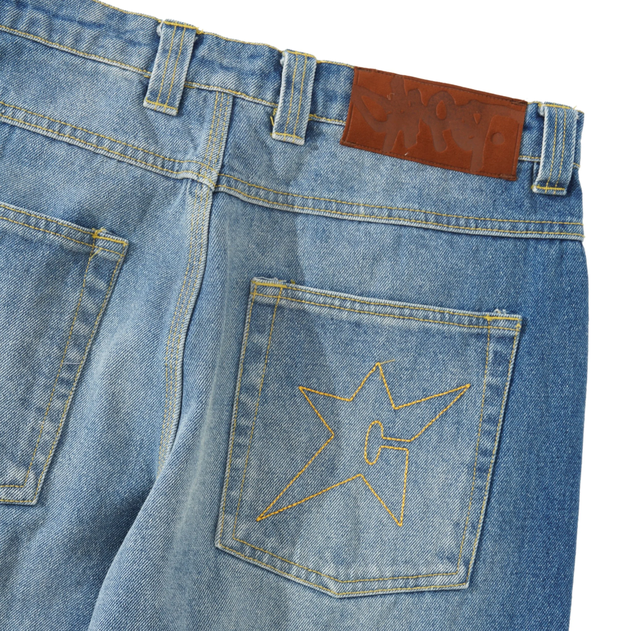C-Star Stitch Denim Jeans, Fade Blue - Image 4
