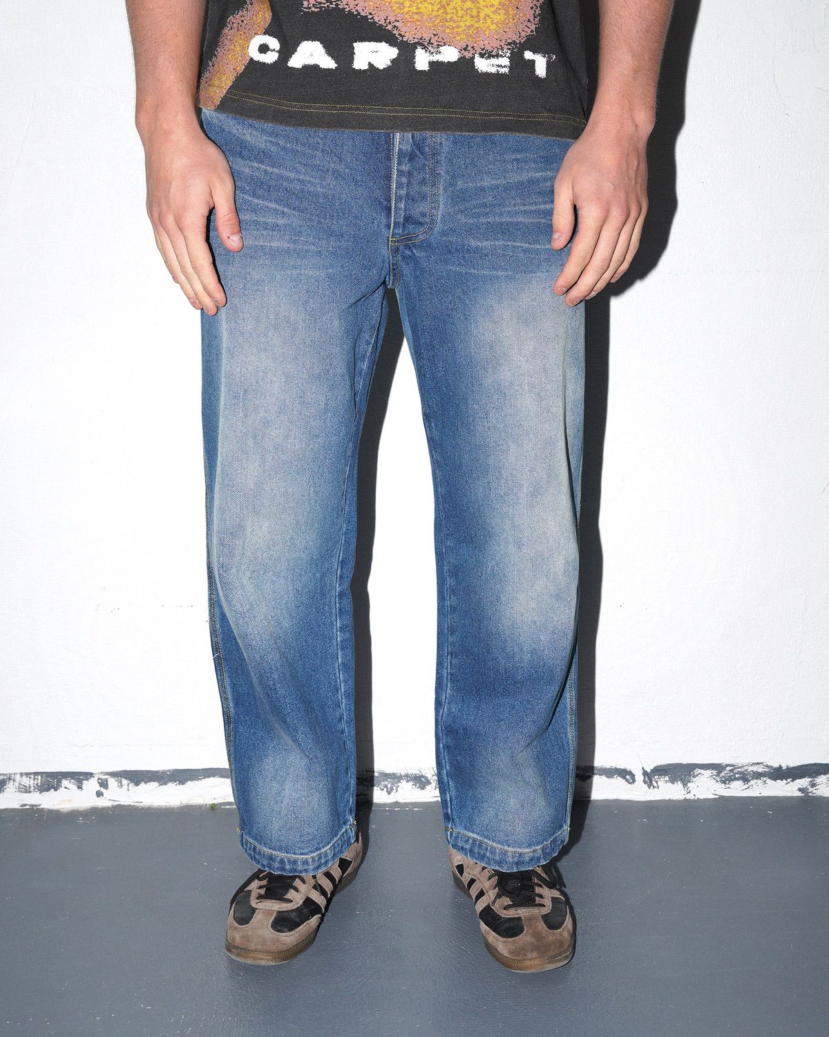 C-Star Stitch Denim Jeans, Fade Blue - Image 5