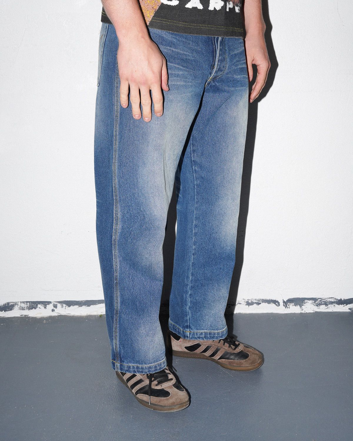C-Star Stitch Denim Jeans, Fade Blue - Image 6