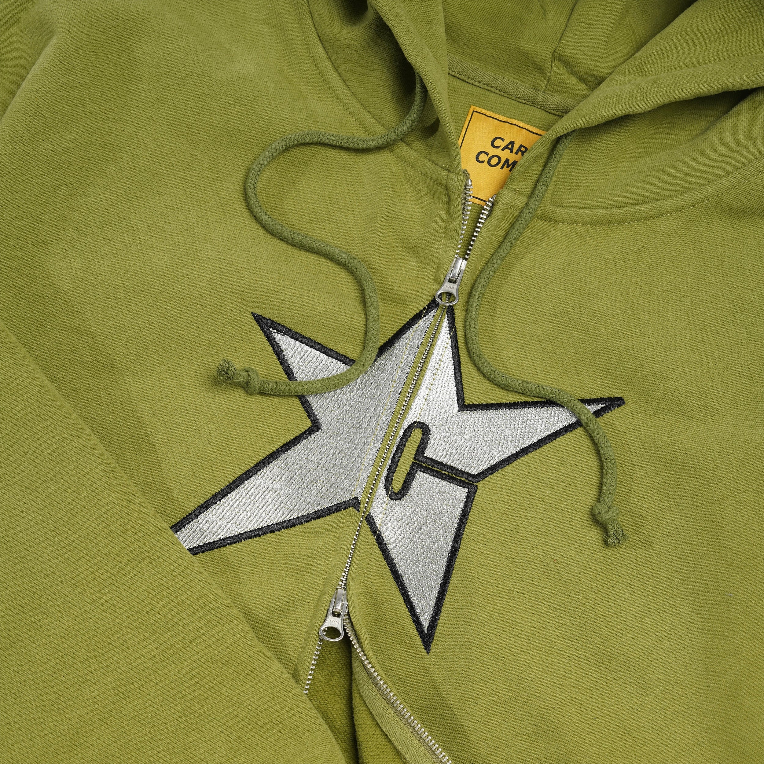 C-Star Zip-Thru Pullover Hood, Green - Image 2