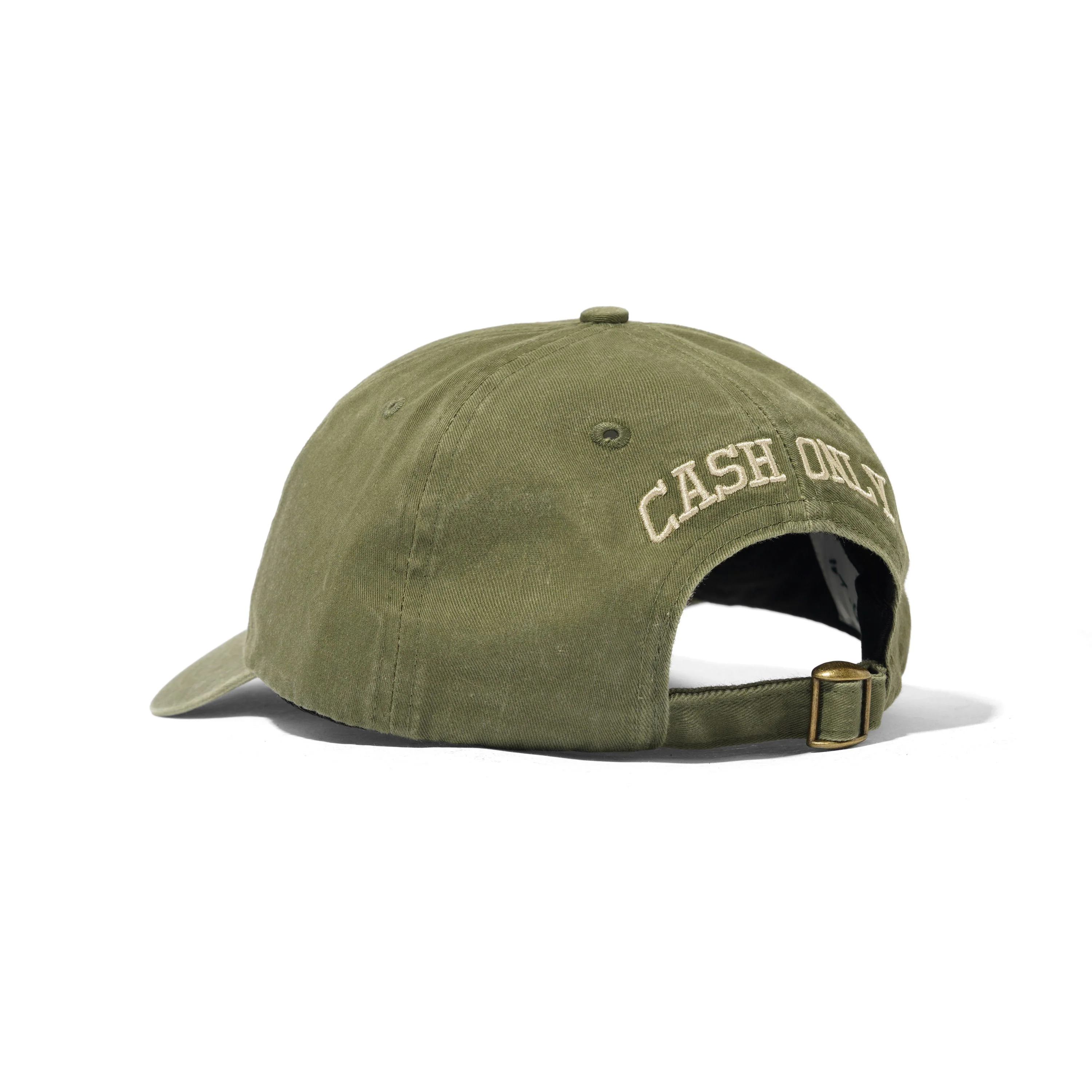 Campus 6 Panel Cap, Washed Olive - Image 2