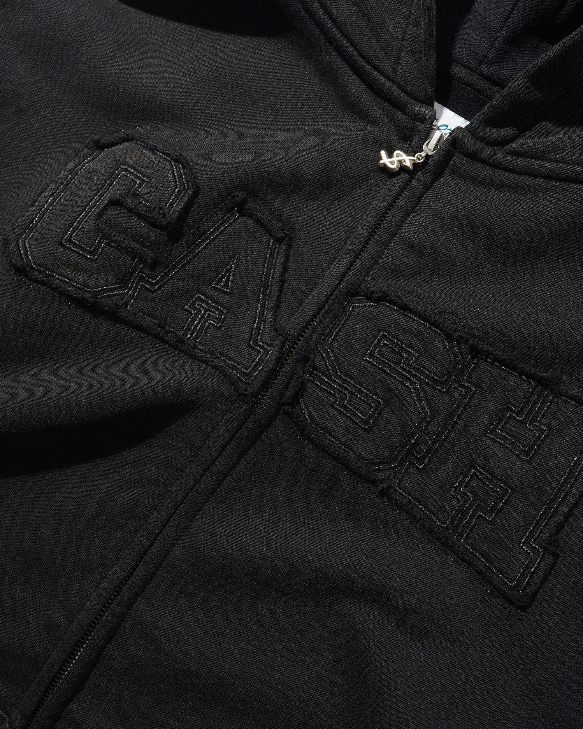 Campus Zip-Thru Hood, Washed Black - Image 2
