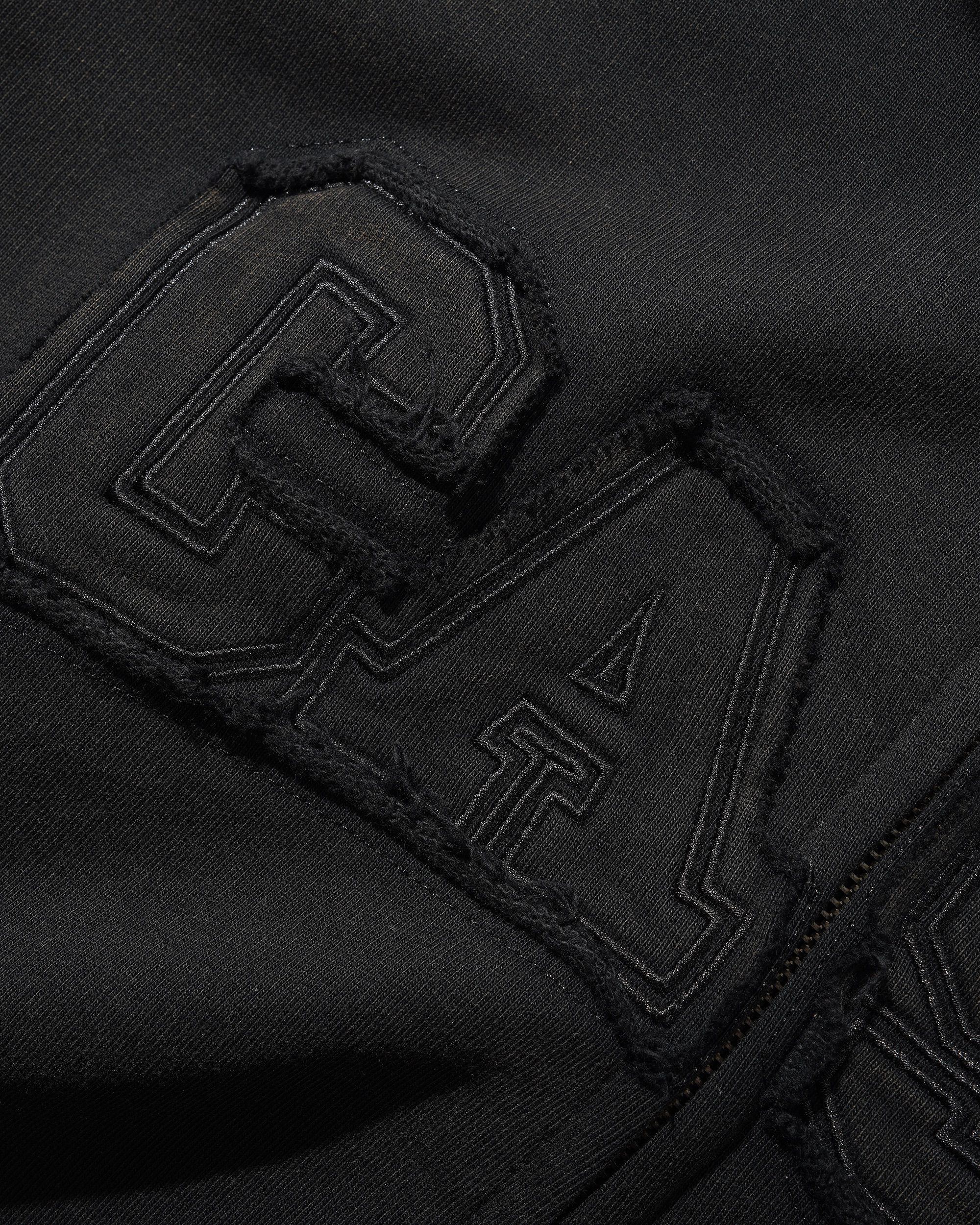 Campus Zip-Thru Hood, Washed Black - Image 3
