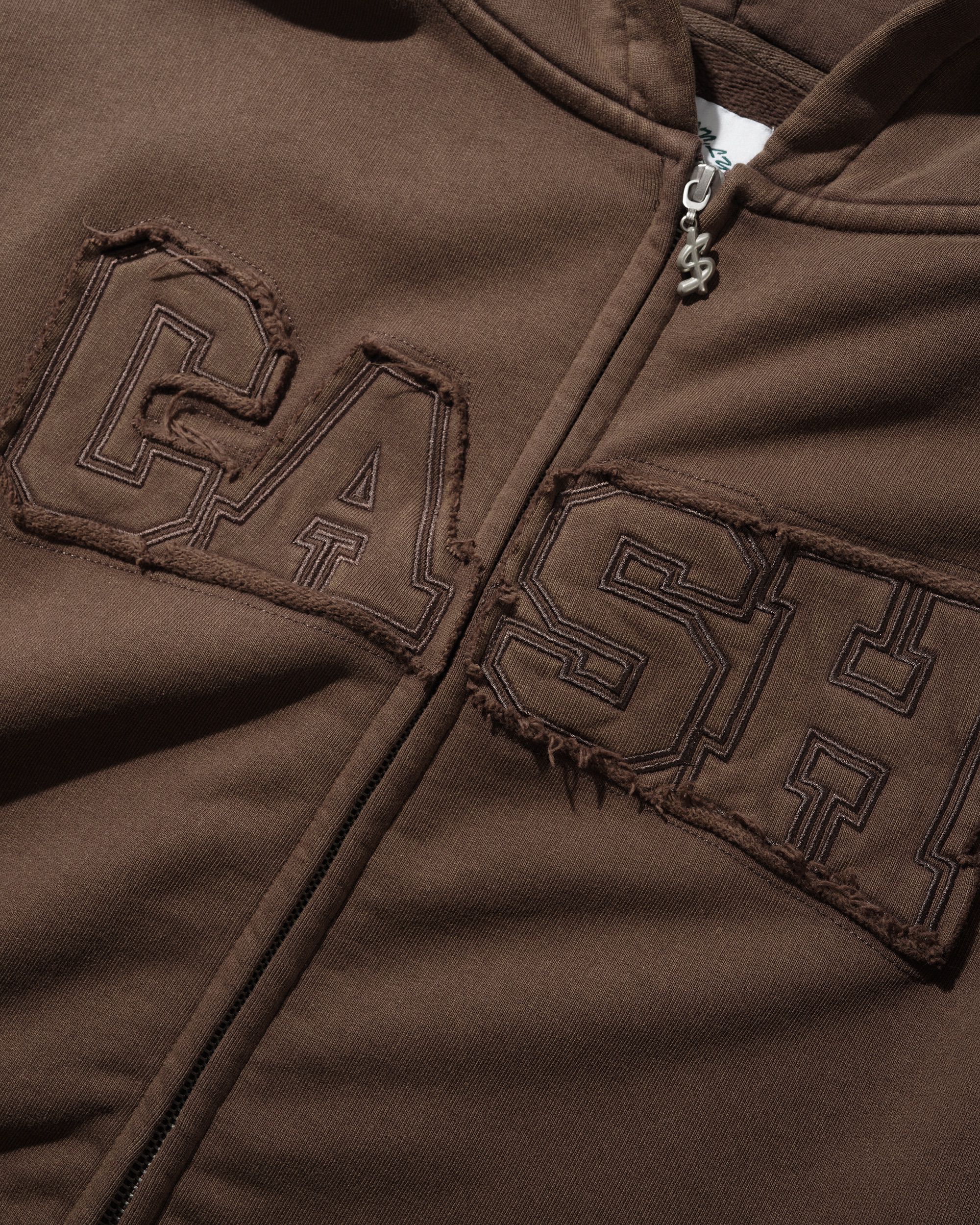Campus Zip-Thru Hood, Washed Brown - Image 2