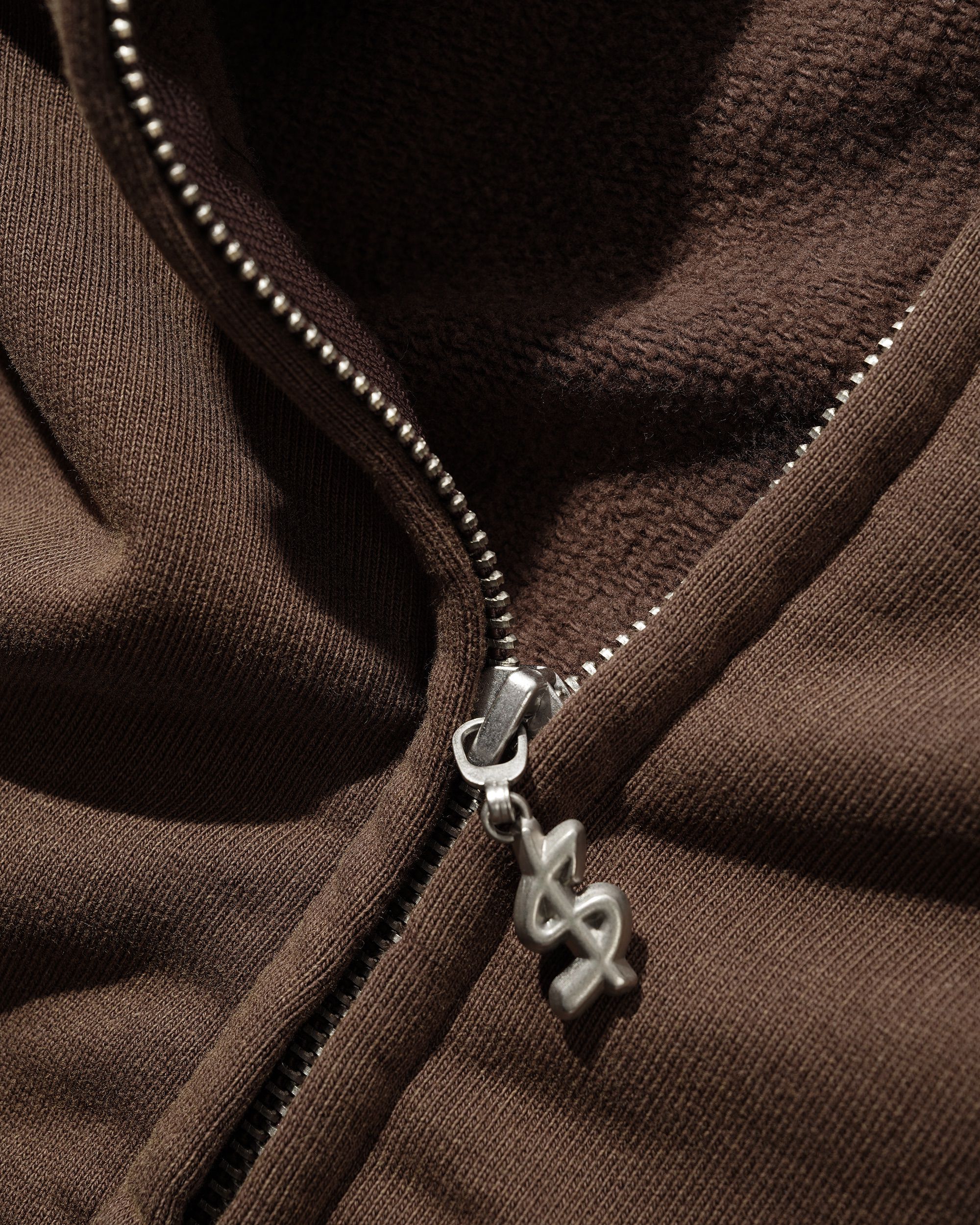 Campus Zip-Thru Hood, Washed Brown - Image 3