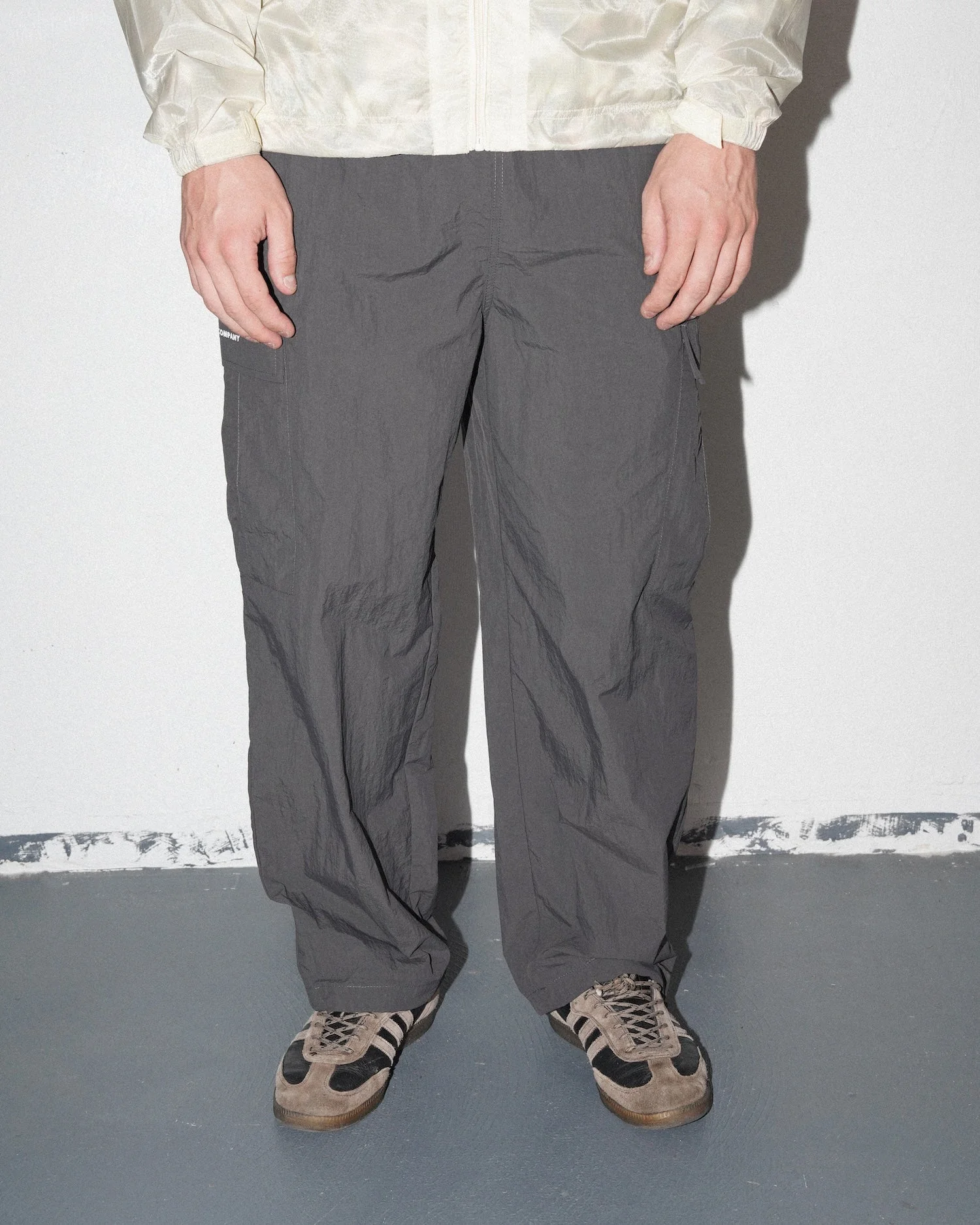 Cargo Track Pants, Charcoal - Image 3