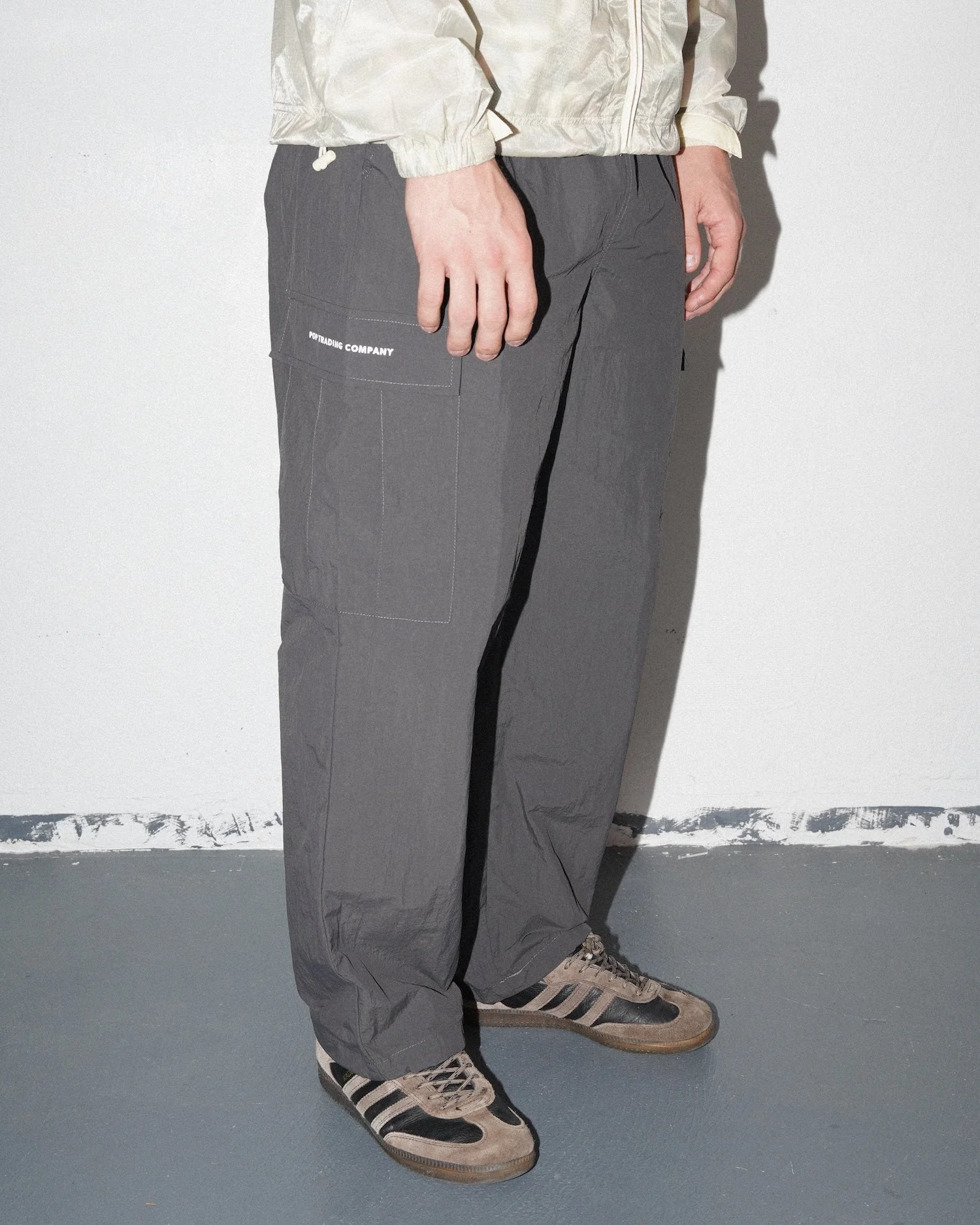 Cargo Track Pants, Charcoal - Image 4