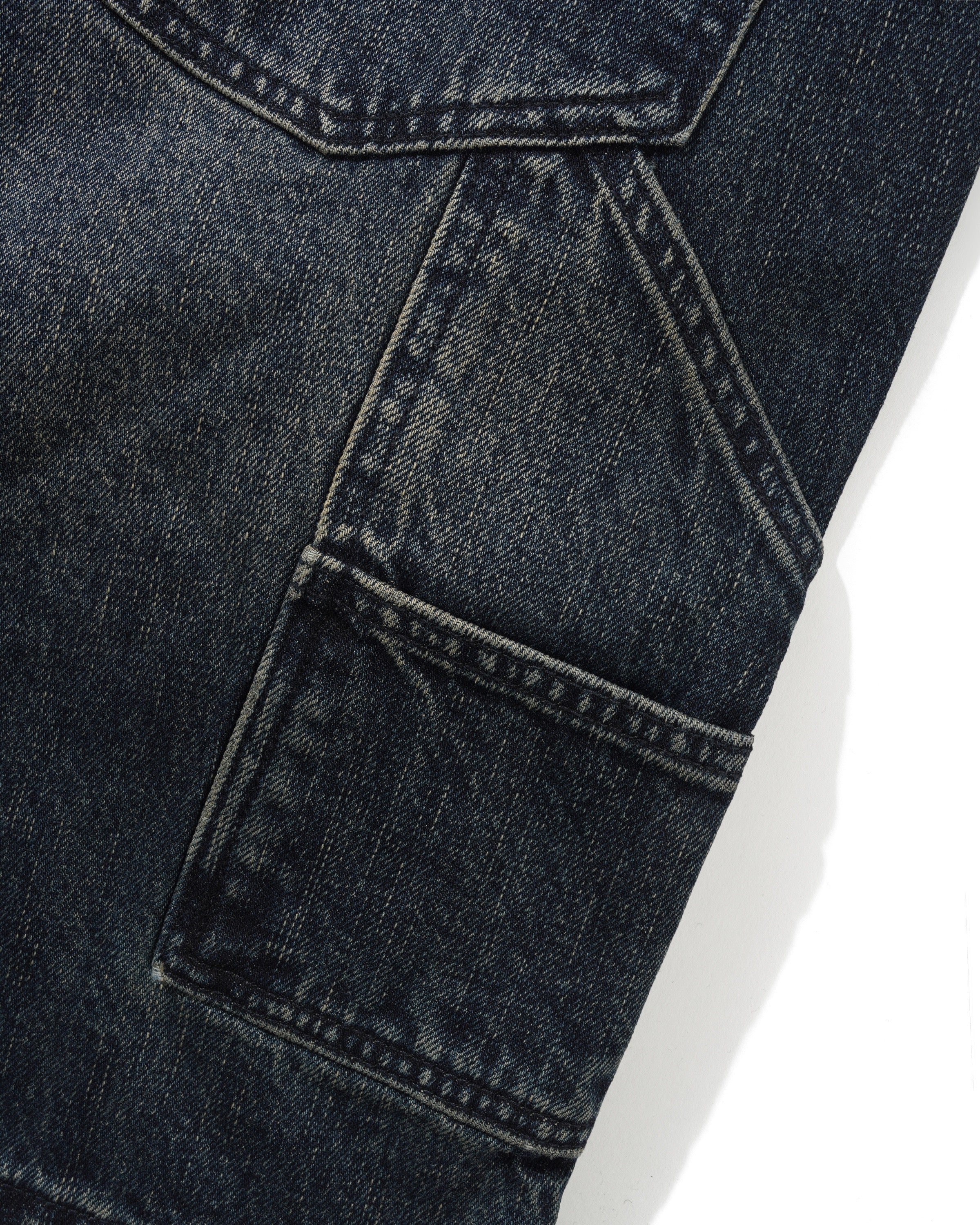 Carpenter Denim Jeans, Slub Dark Indigo - Image 5