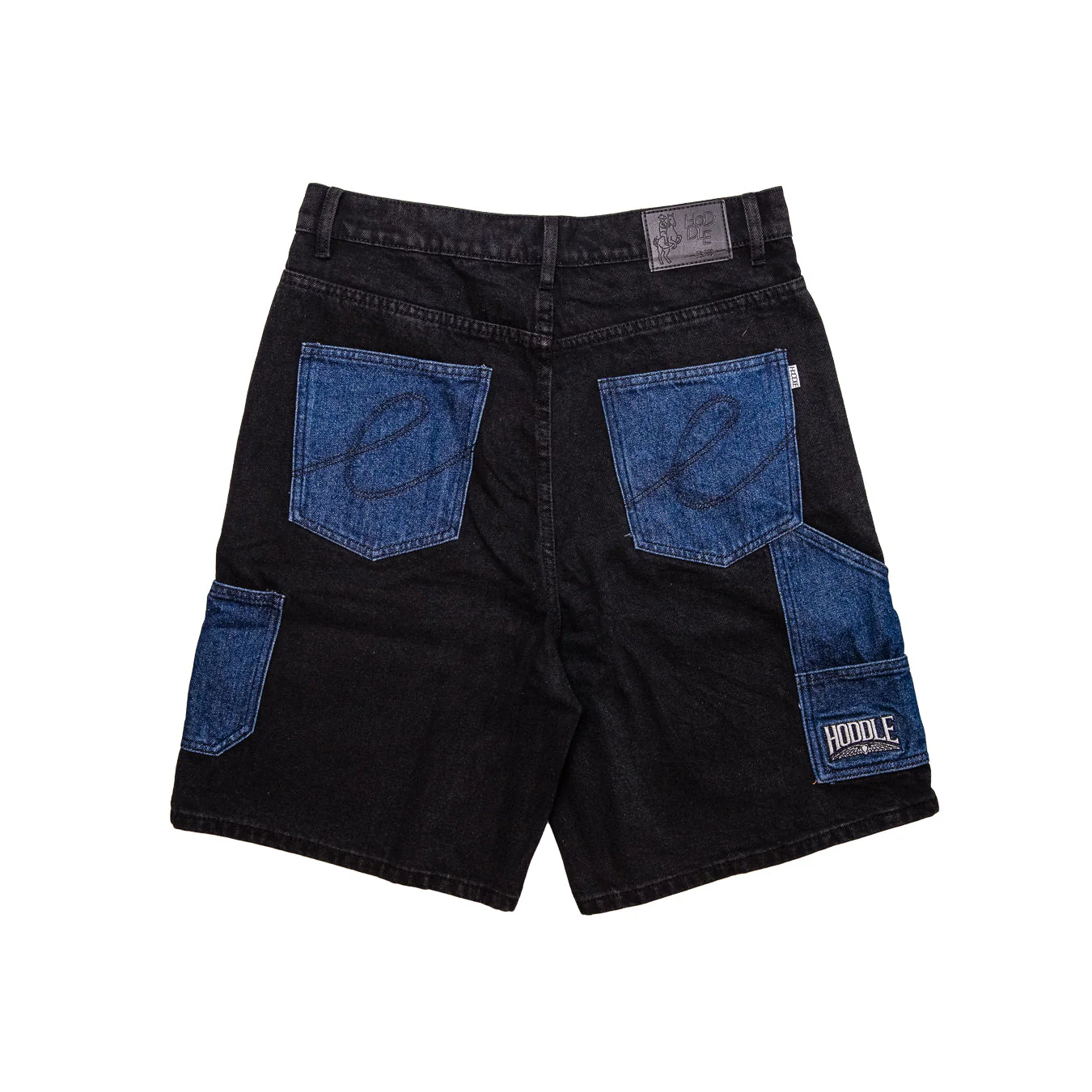 Carpenter Heart Jean Short, Black / Indigo - Image 2