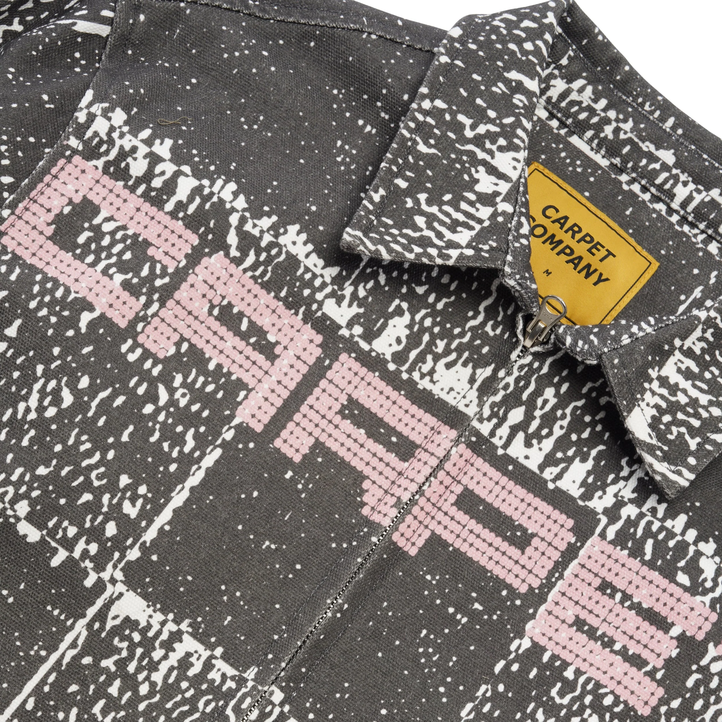 Checker Zip Shirt, Black - Image 2