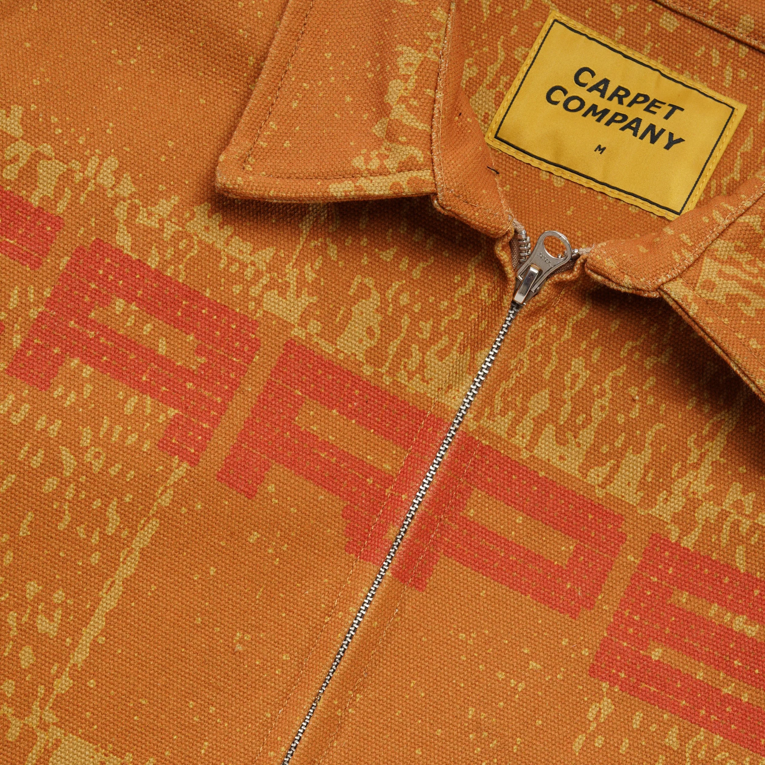 Checker Zip Shirt, Workwear Brown - Image 2
