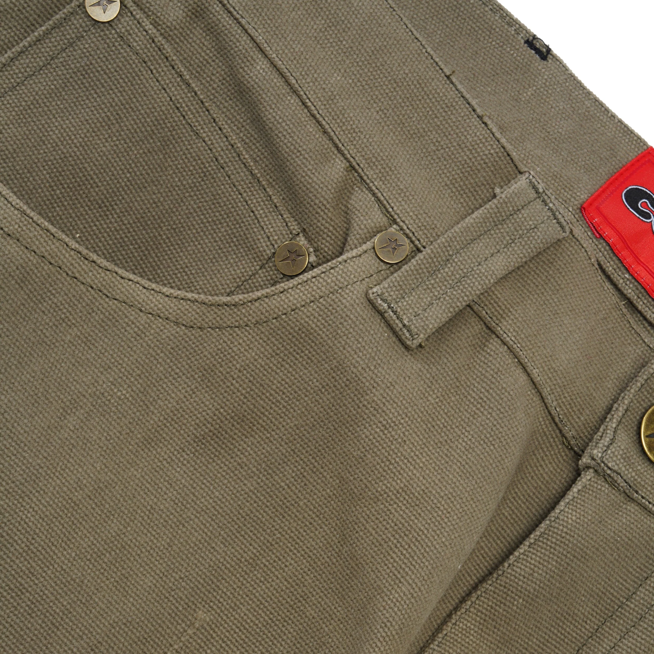 Embossed Jeans, Sage - Image 3