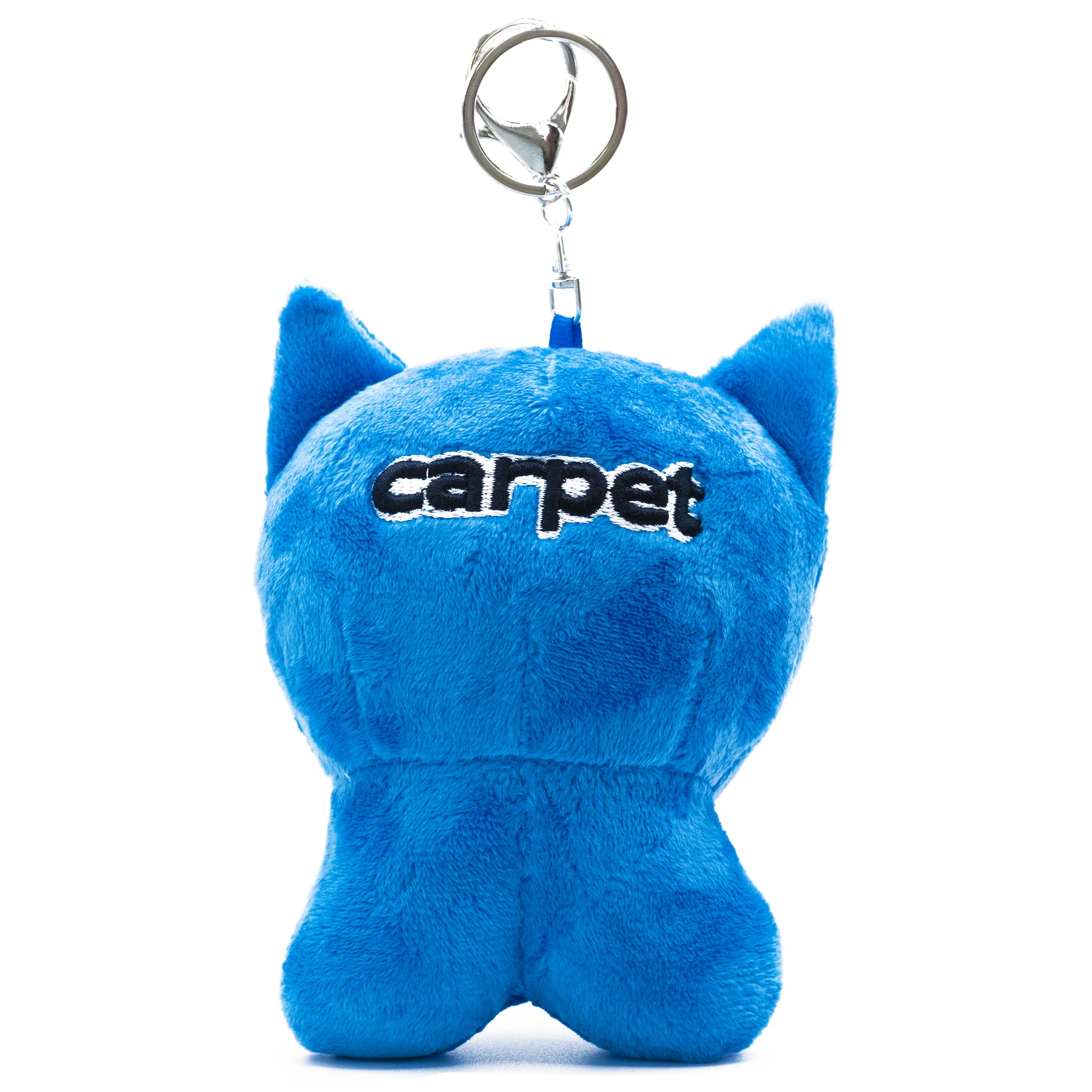 Cat Plushie Keychain, Blue - Image 2