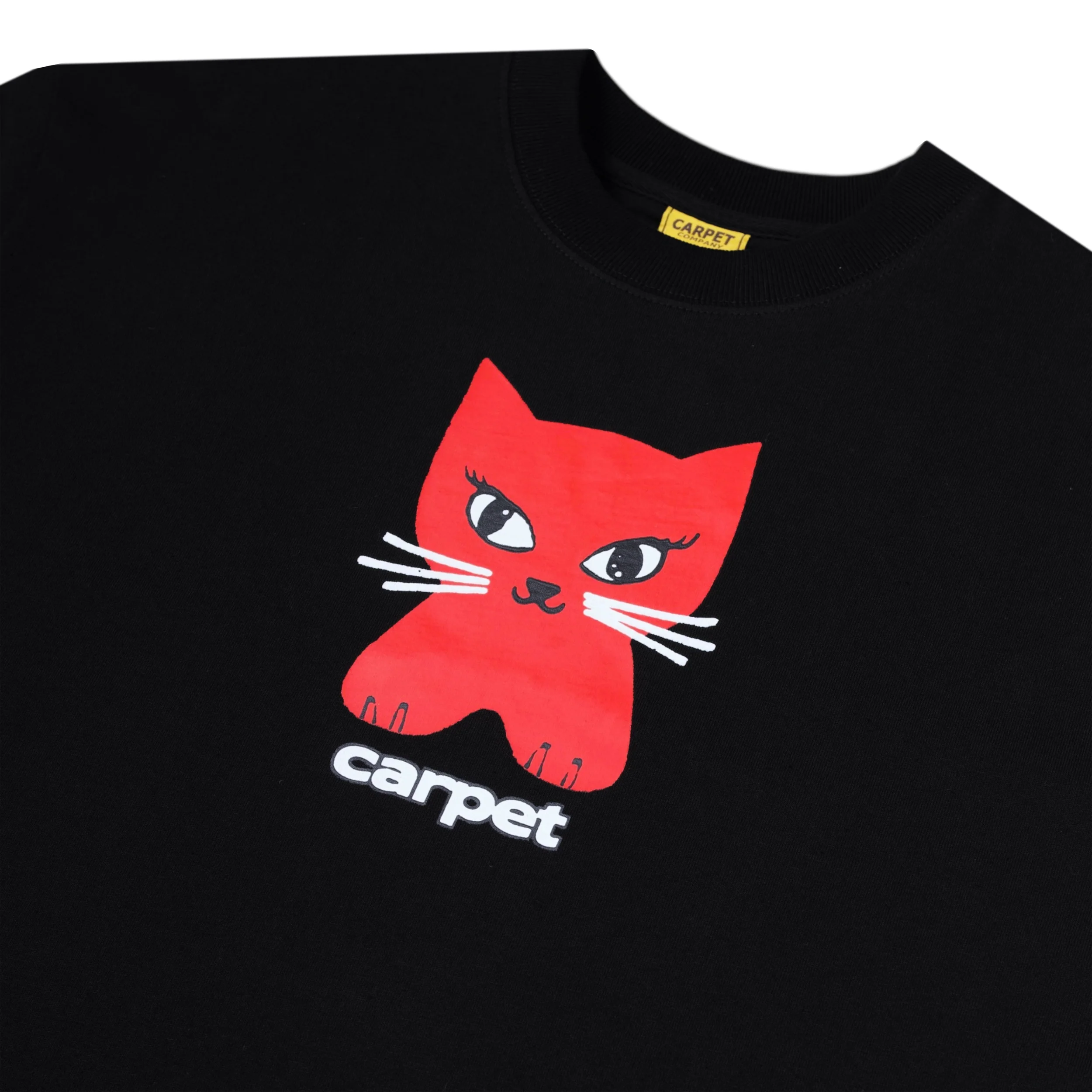 Cat Tee, Black - Image 2