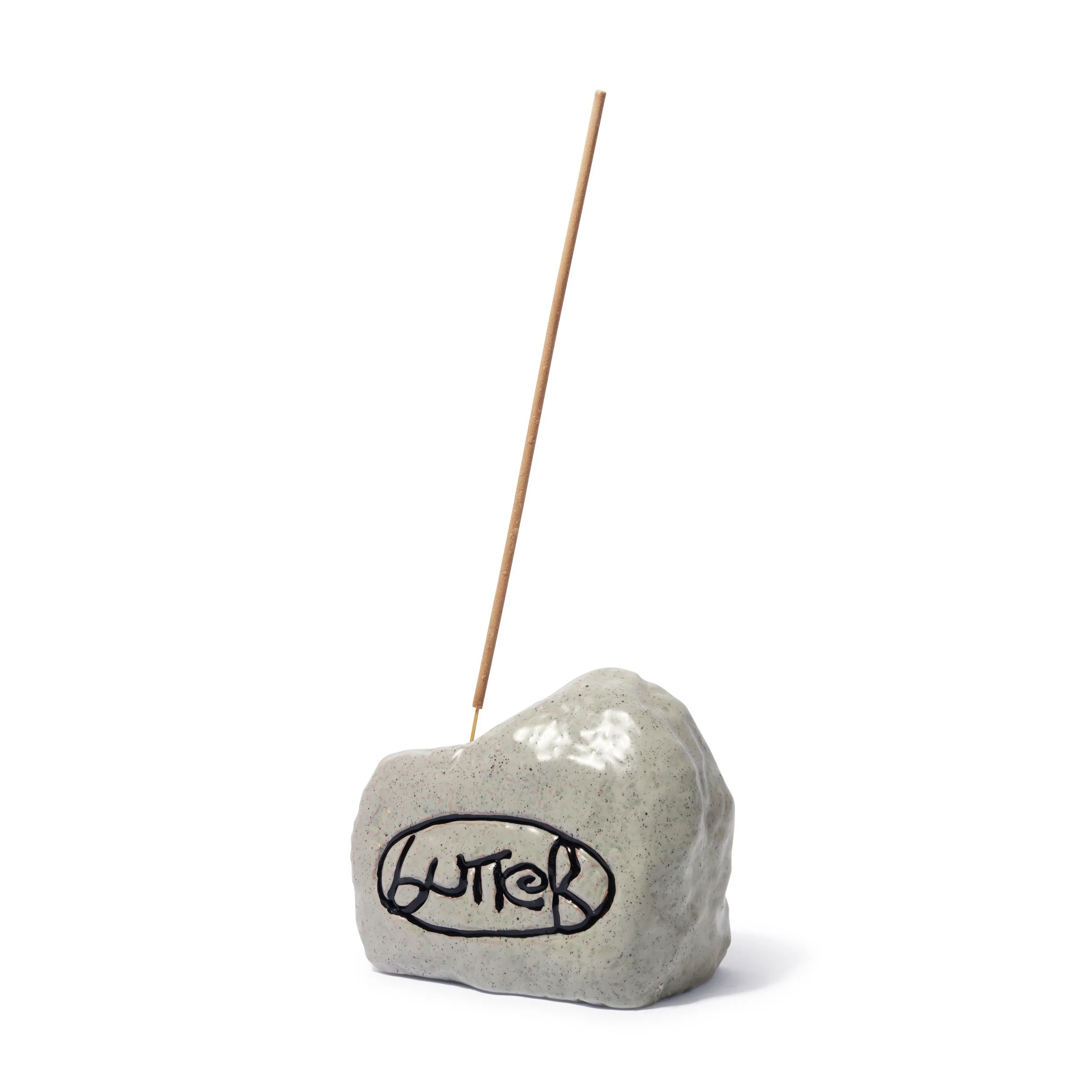 Ceramic Rock Incense Holder, Stone - Image 2