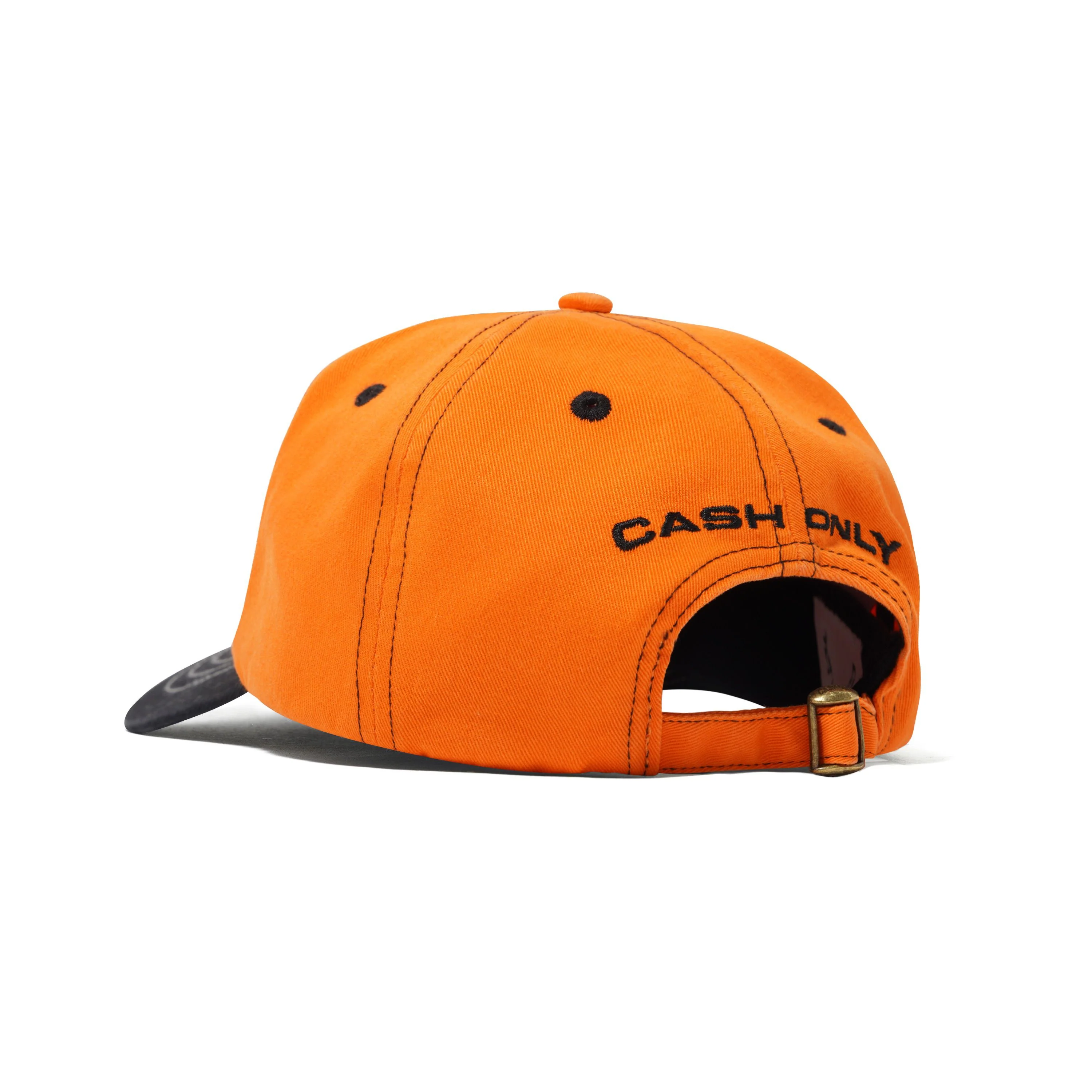 Chain 5 Panel Cap, Orange / Black - Image 2