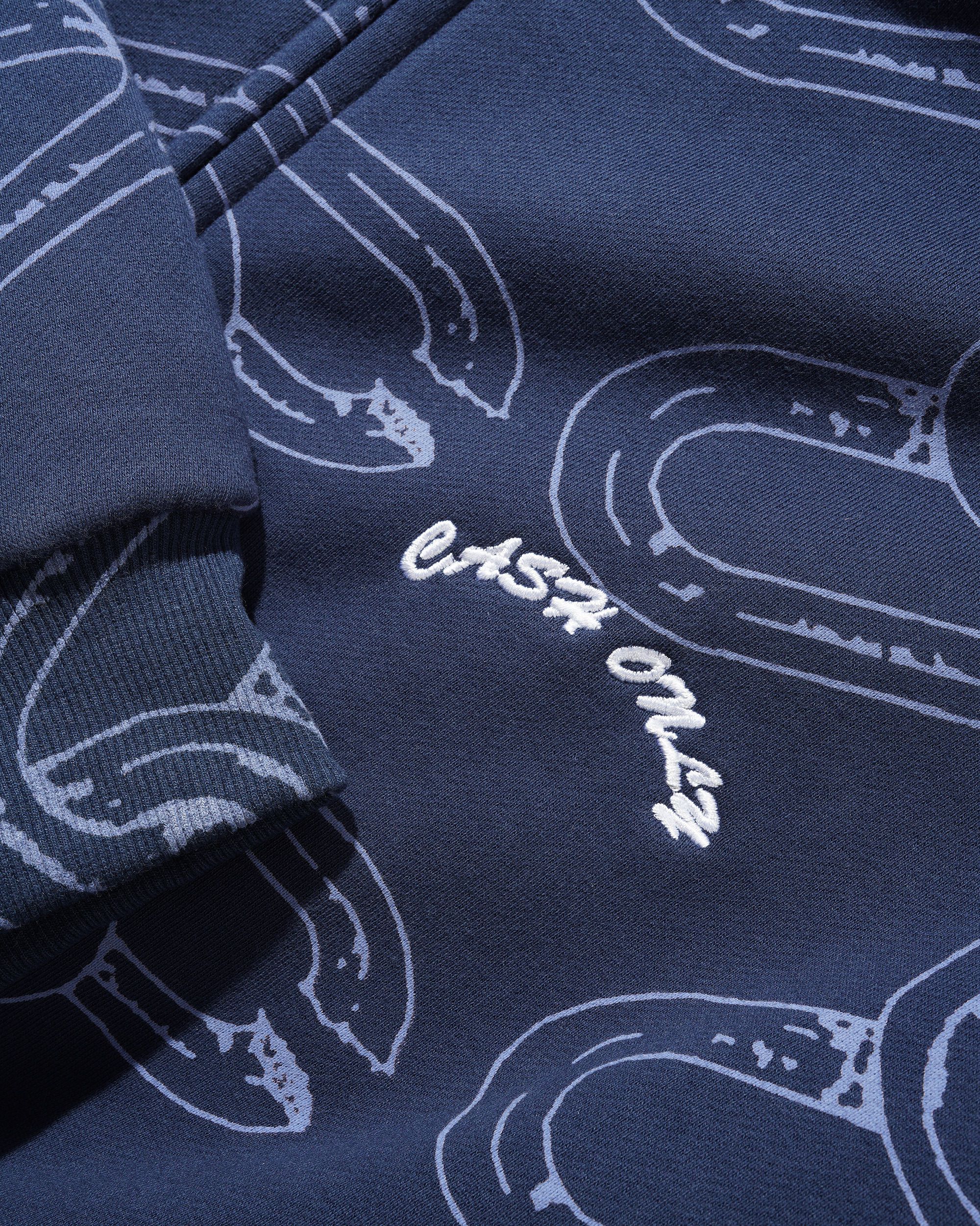 Chain Zip-Thru Hood, Navy - Image 2