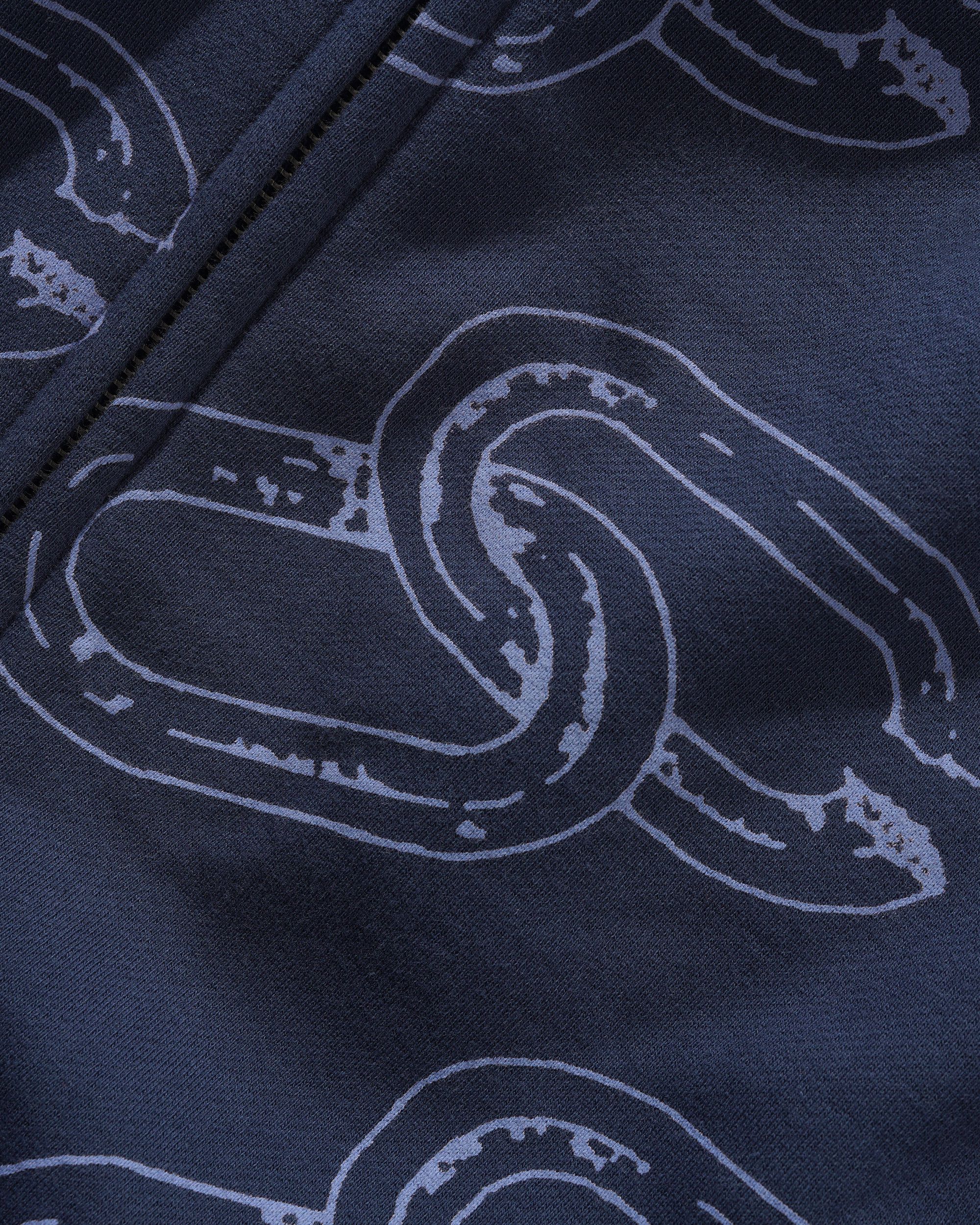 Chain Zip-Thru Hood, Navy - Image 4