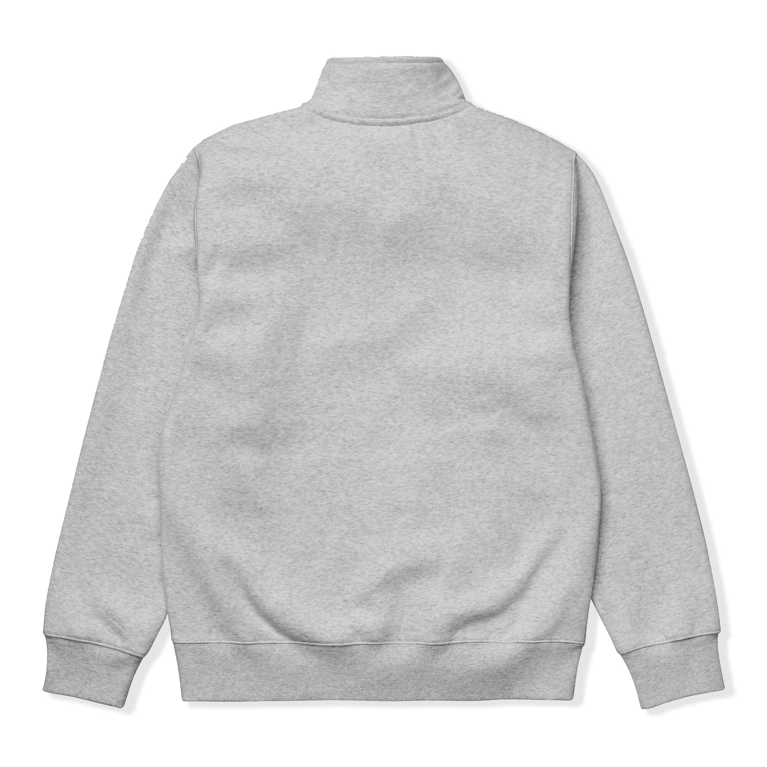 Chase Neck Zip Sweatshirt, Heather Grey - Image 2