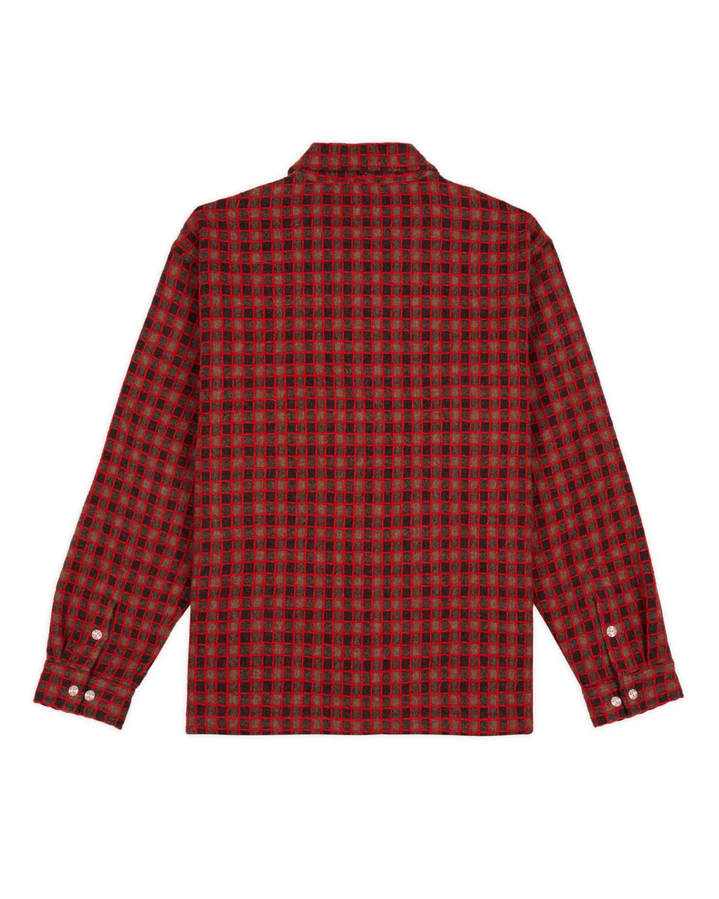 Check Mate Flannel Zip Shirt, Brown - Image 2