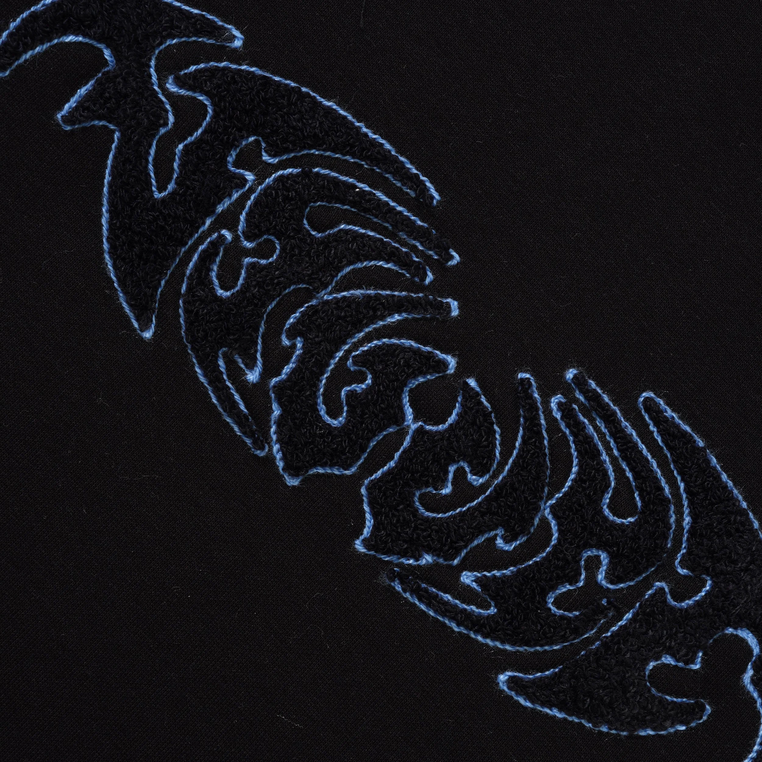 Chenille Crewneck, Black - Image 3