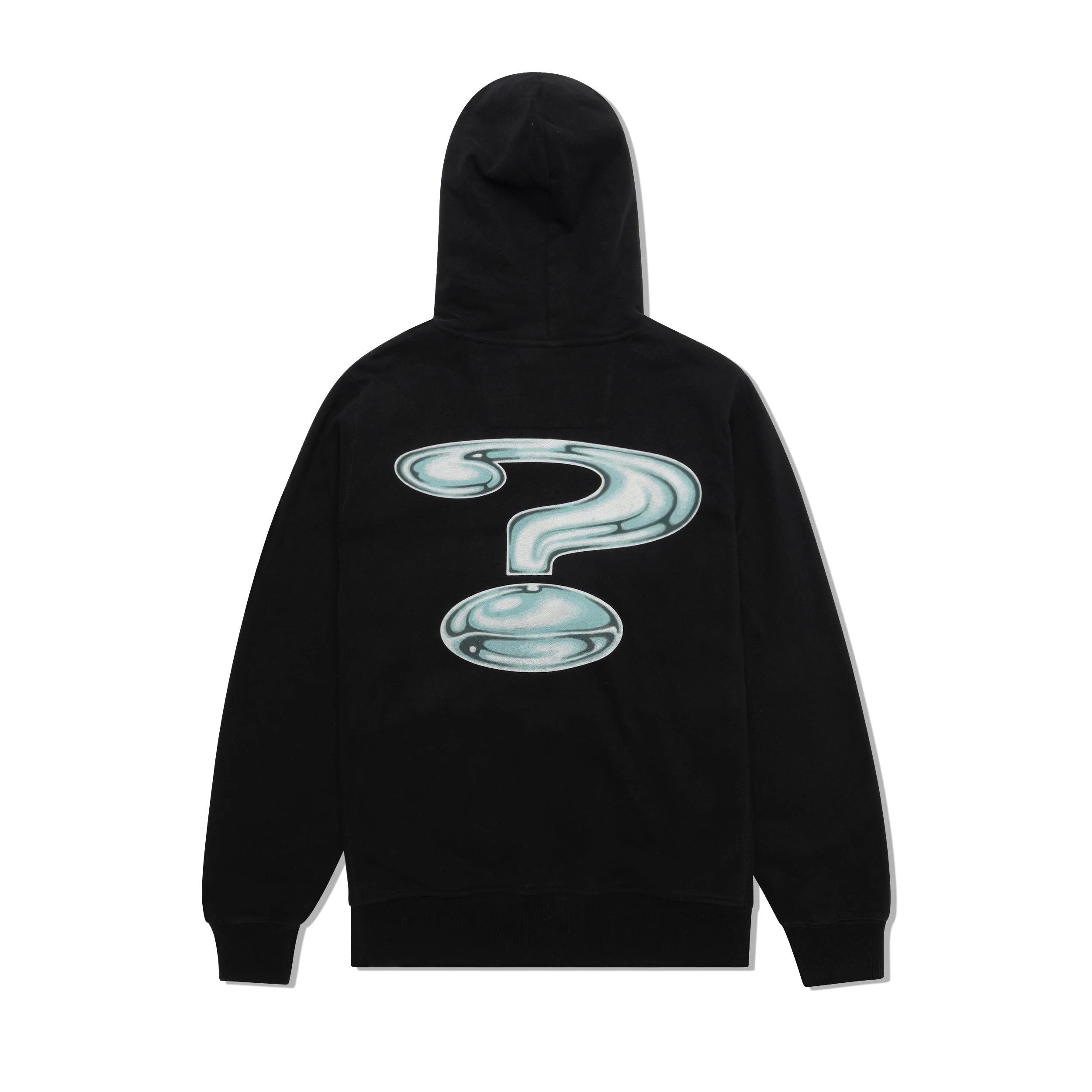 Chrome Zip Up Hood, Black - Image 2