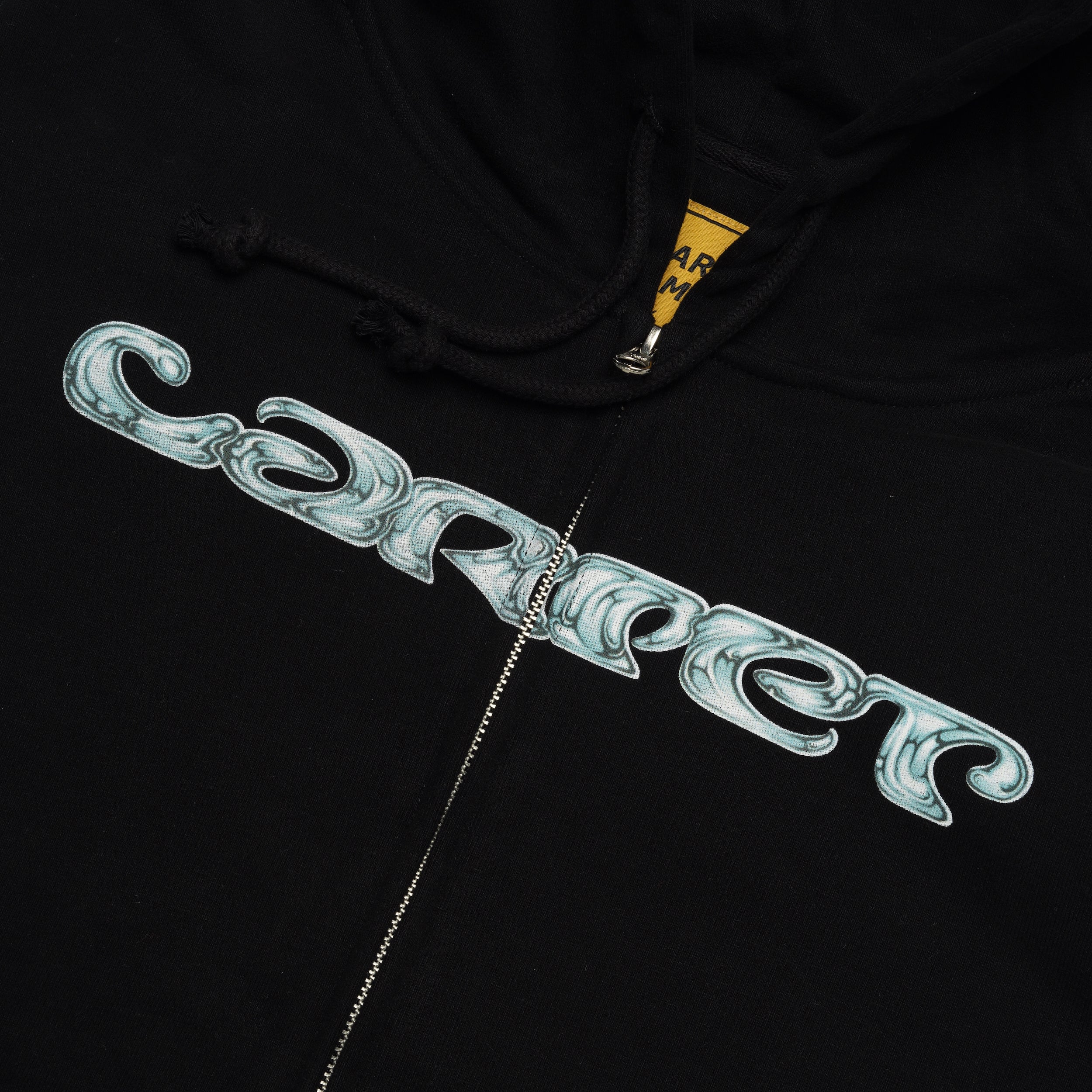 Chrome Zip Up Hood, Black - Image 3