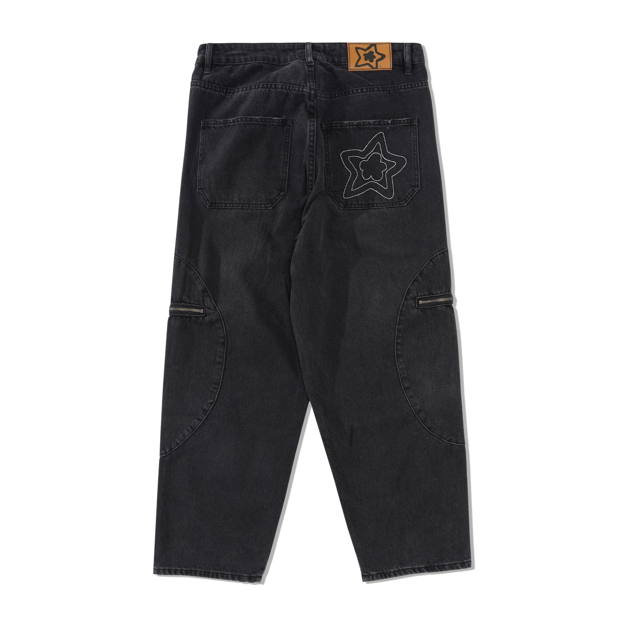Circle Cargo Star Jeans, Black - Image 3