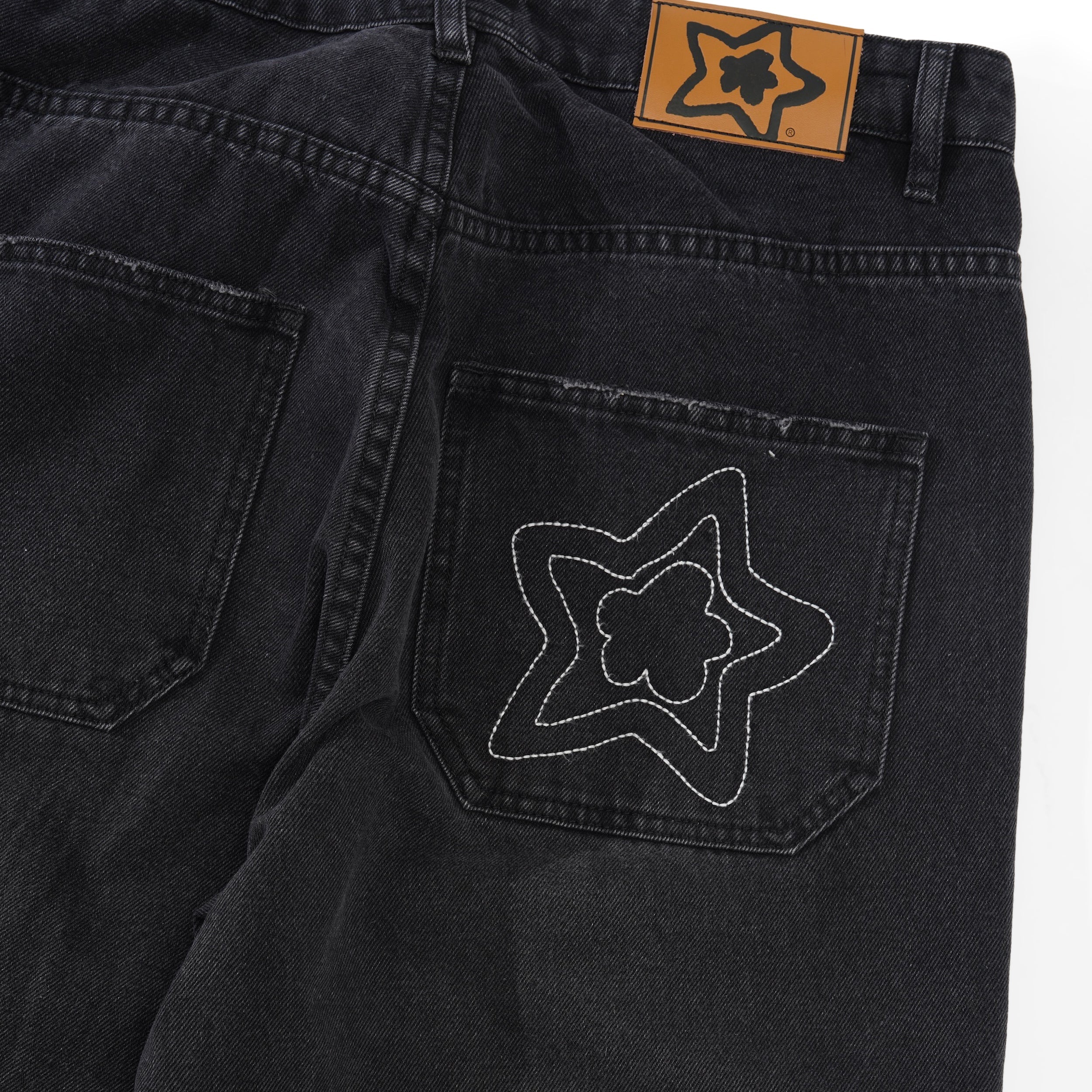 Circle Cargo Star Jeans, Black - Image 4