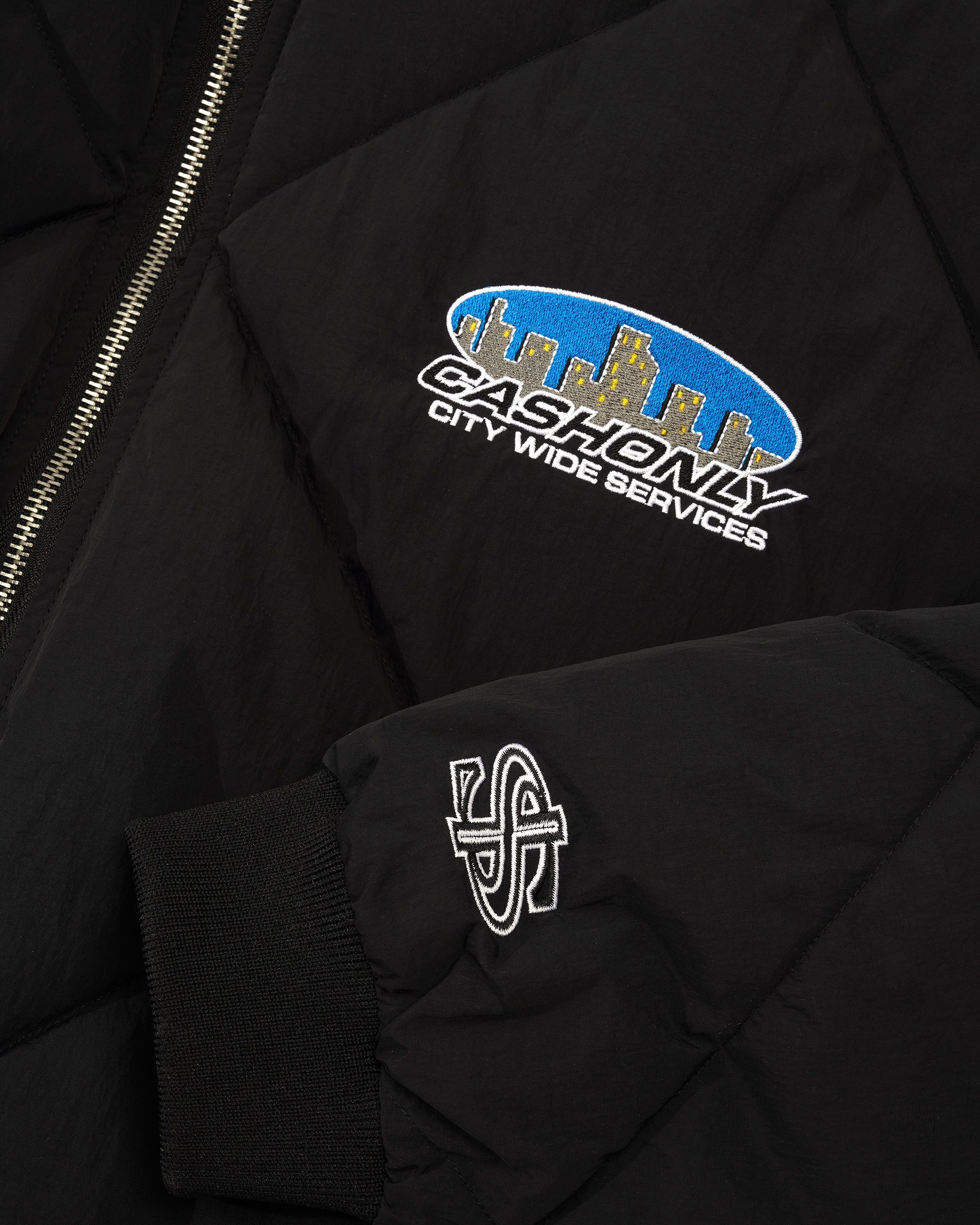 City Wide Bomber Jacket, Black - Image 3