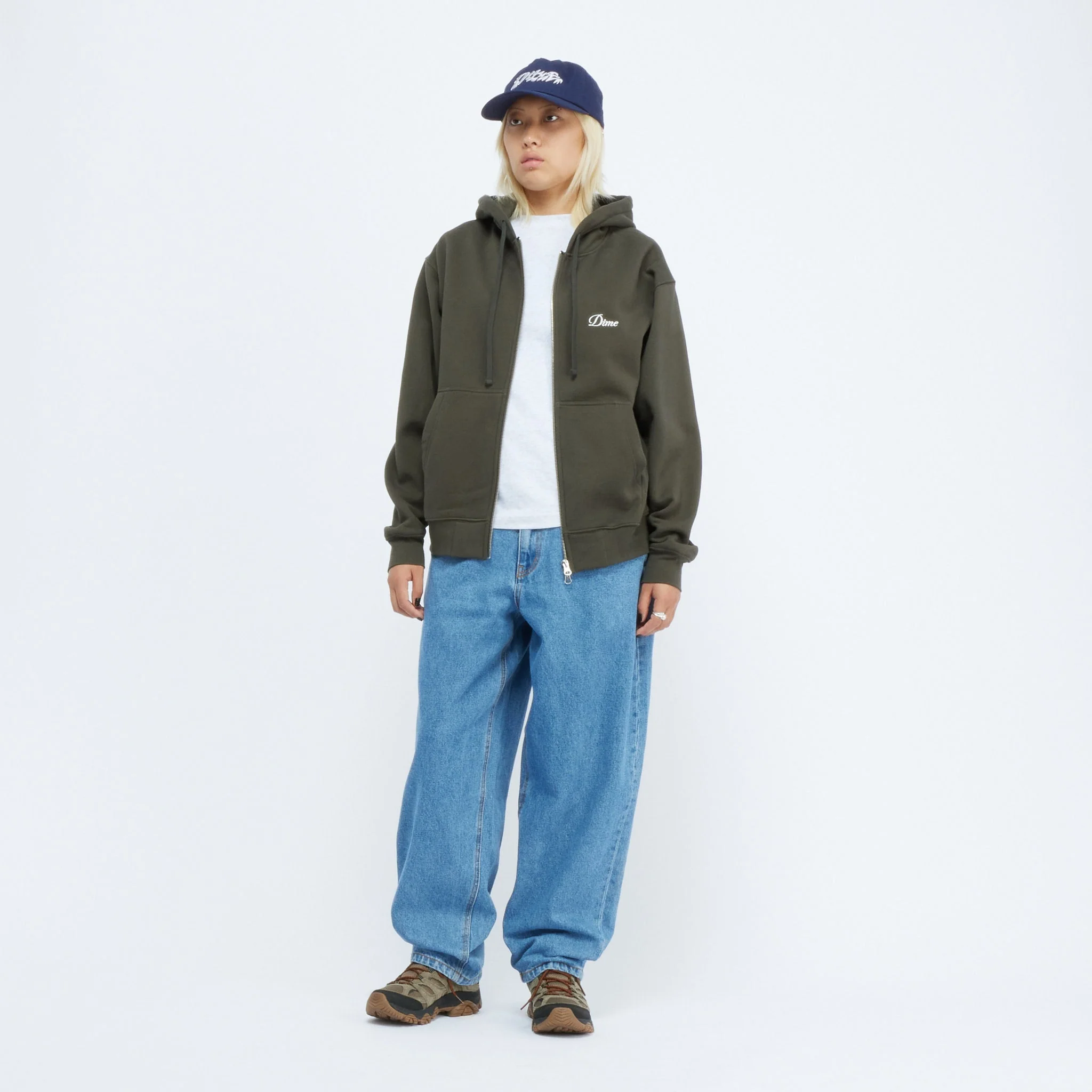 Classic Baggy Denim Jeans, Indigo Washed - Image 3