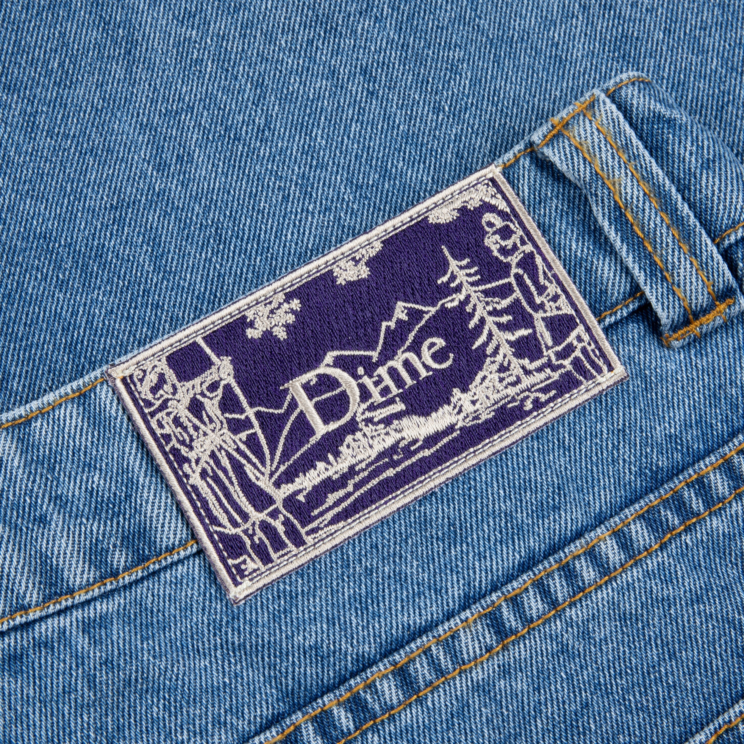 Classic Baggy Denim Jeans, Indigo Washed - Image 4