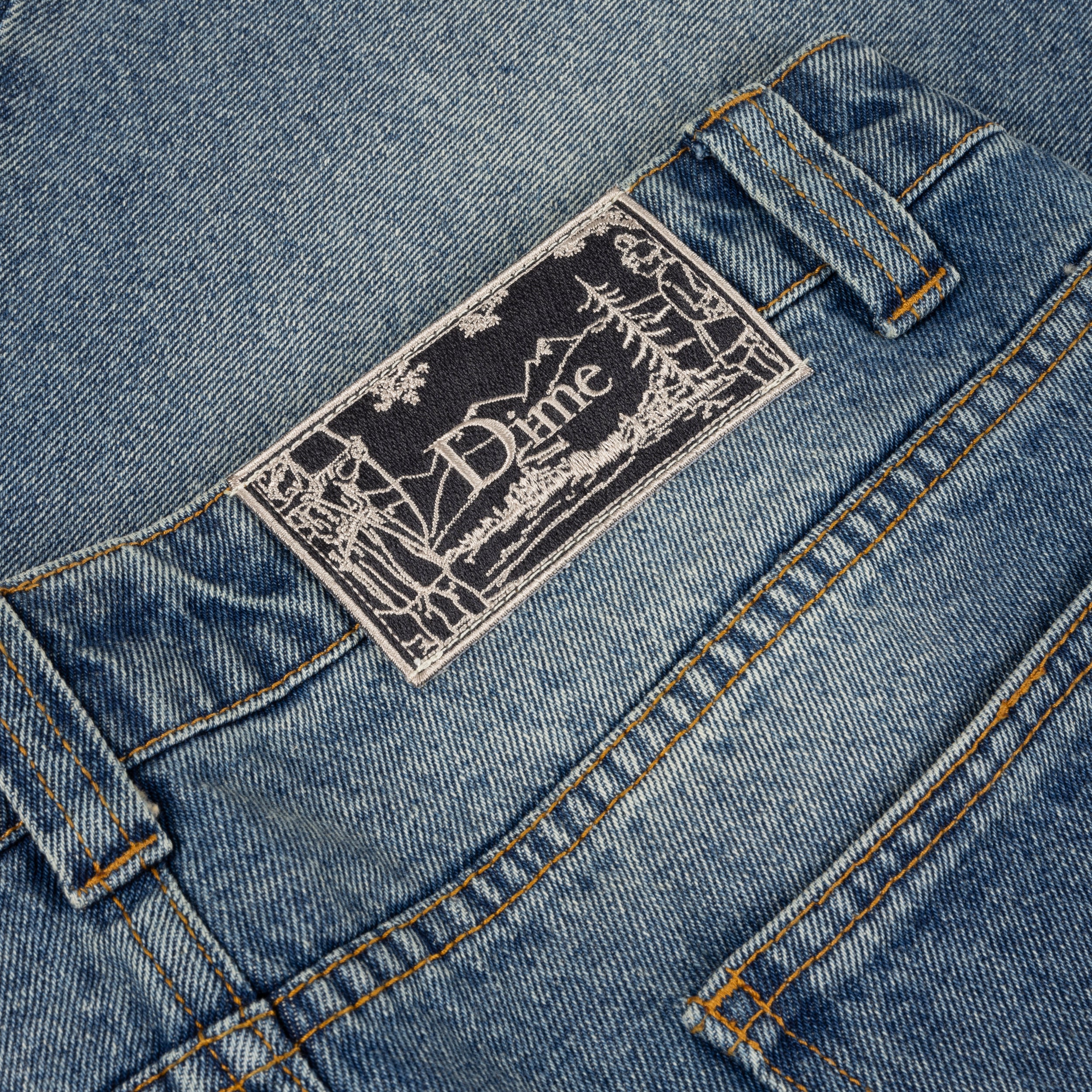 Classic Baggy Denim Jeans, Sandblasted Indigo - Image 3