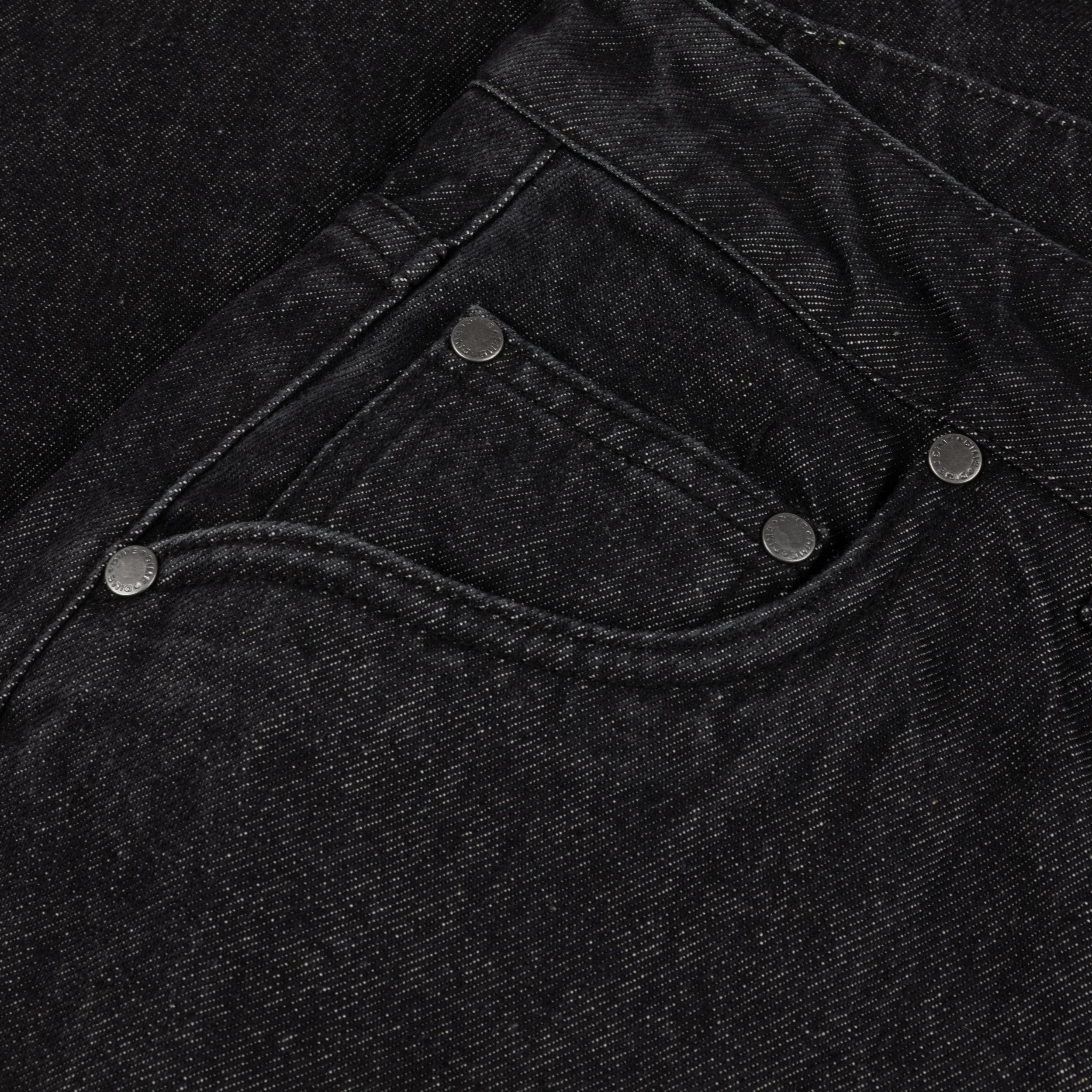 Classic Baggy Denim Pants, Black Washed - Image 3