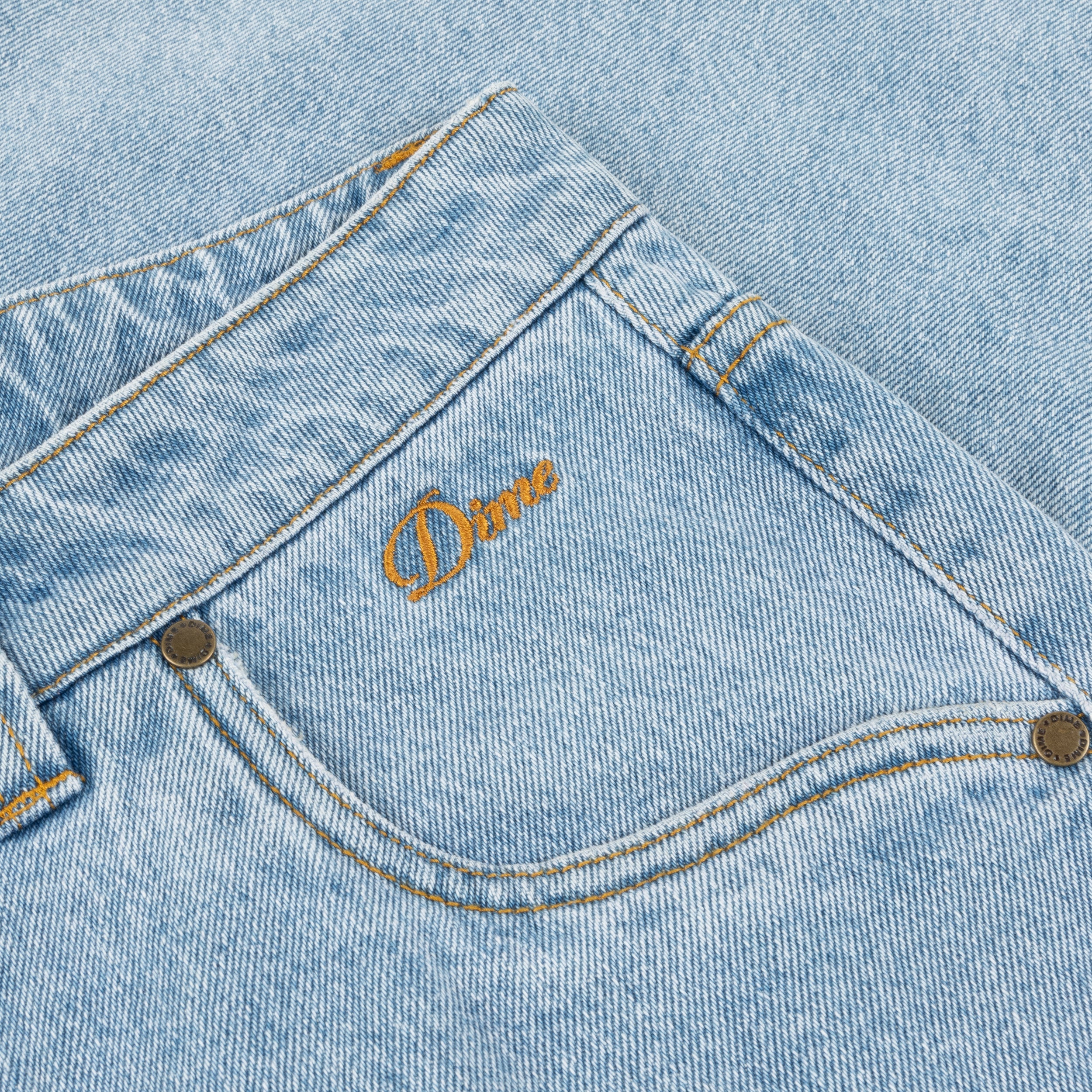 Classic Baggy Denim Pants, Blue Washed - Image 2
