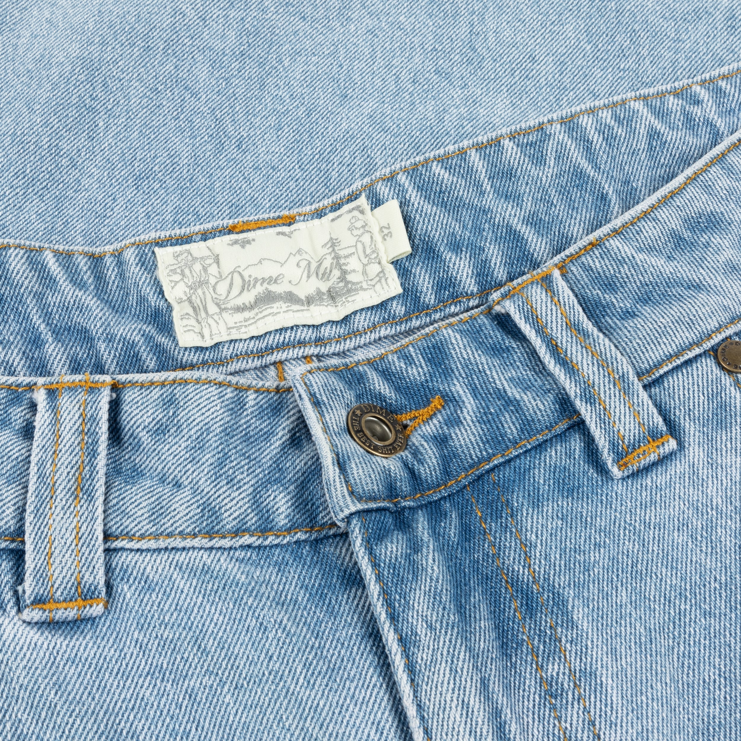 Classic Baggy Denim Pants, Blue Washed - Image 3