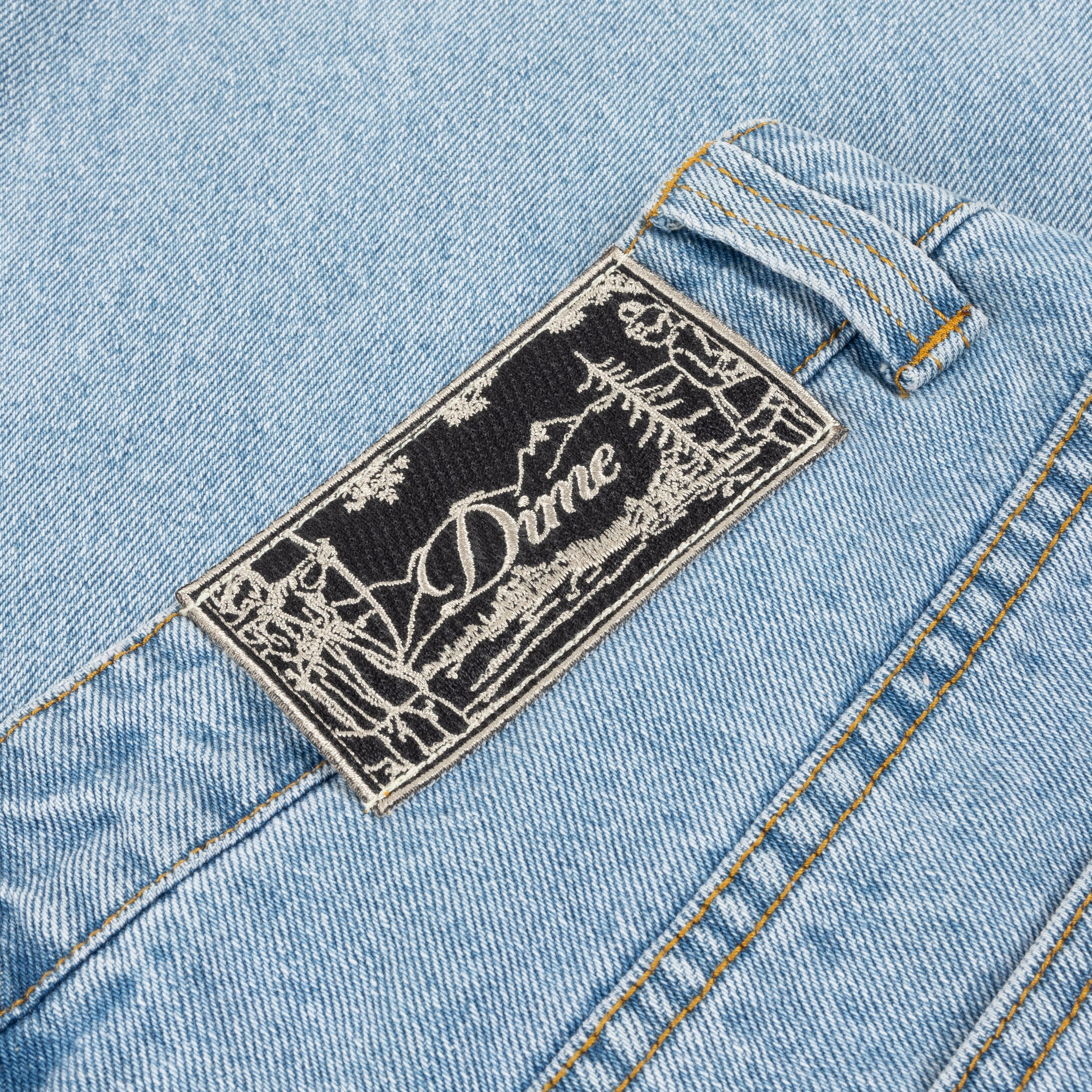Classic Baggy Denim Pants, Blue Washed - Image 5