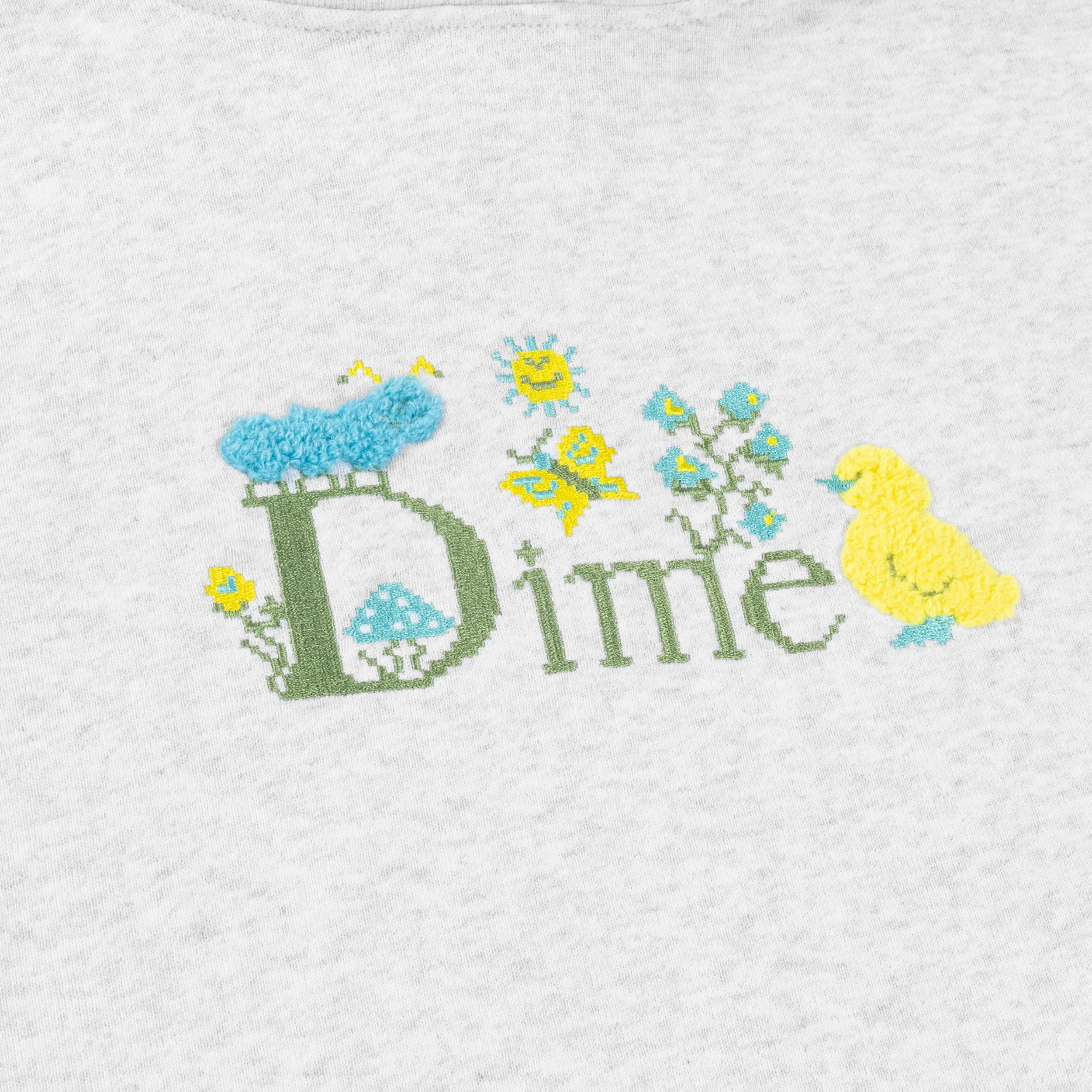 Classic Cross Stitch Hoodie, Ash - Image 2