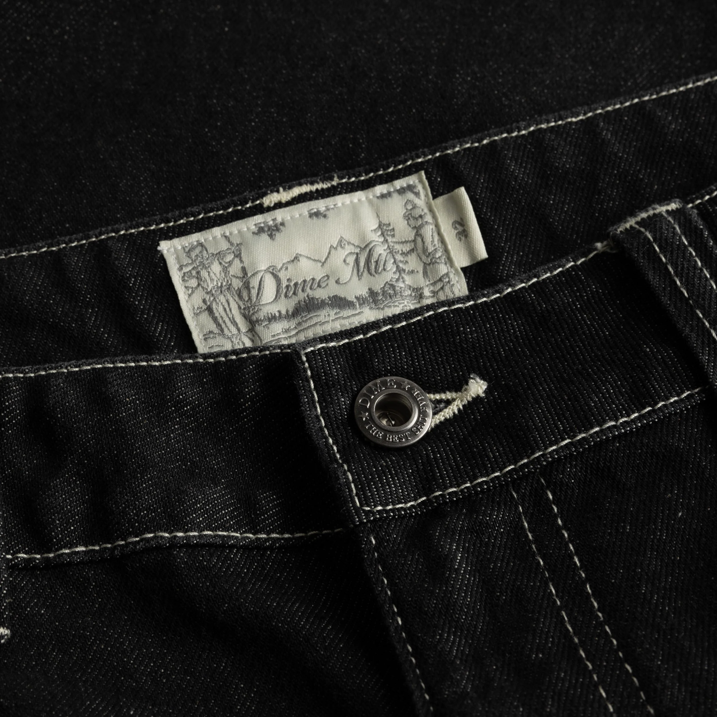 Classic Denim Shorts, Black Washed - Image 3