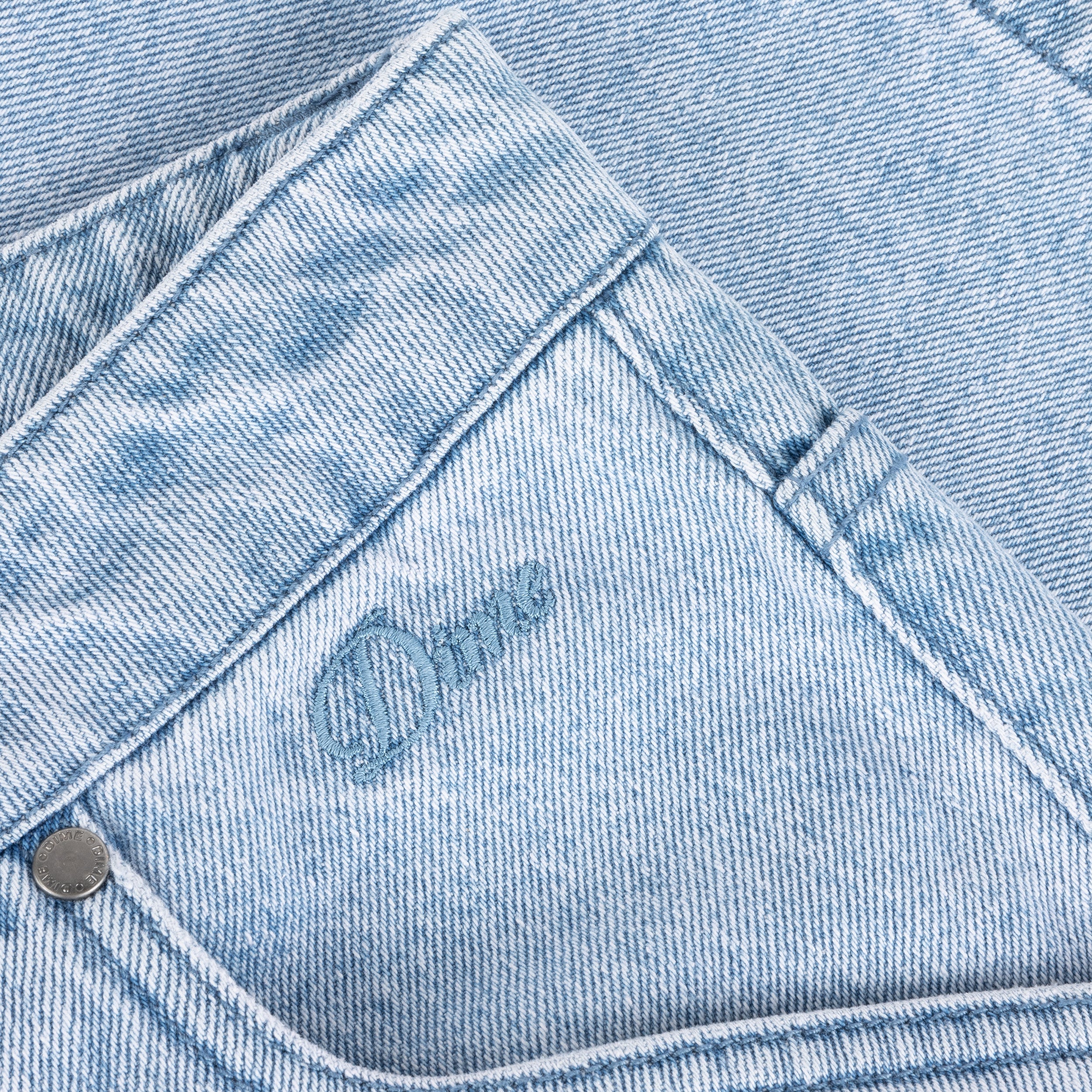 Classic Denim Shorts, Blue Washed - Image 2